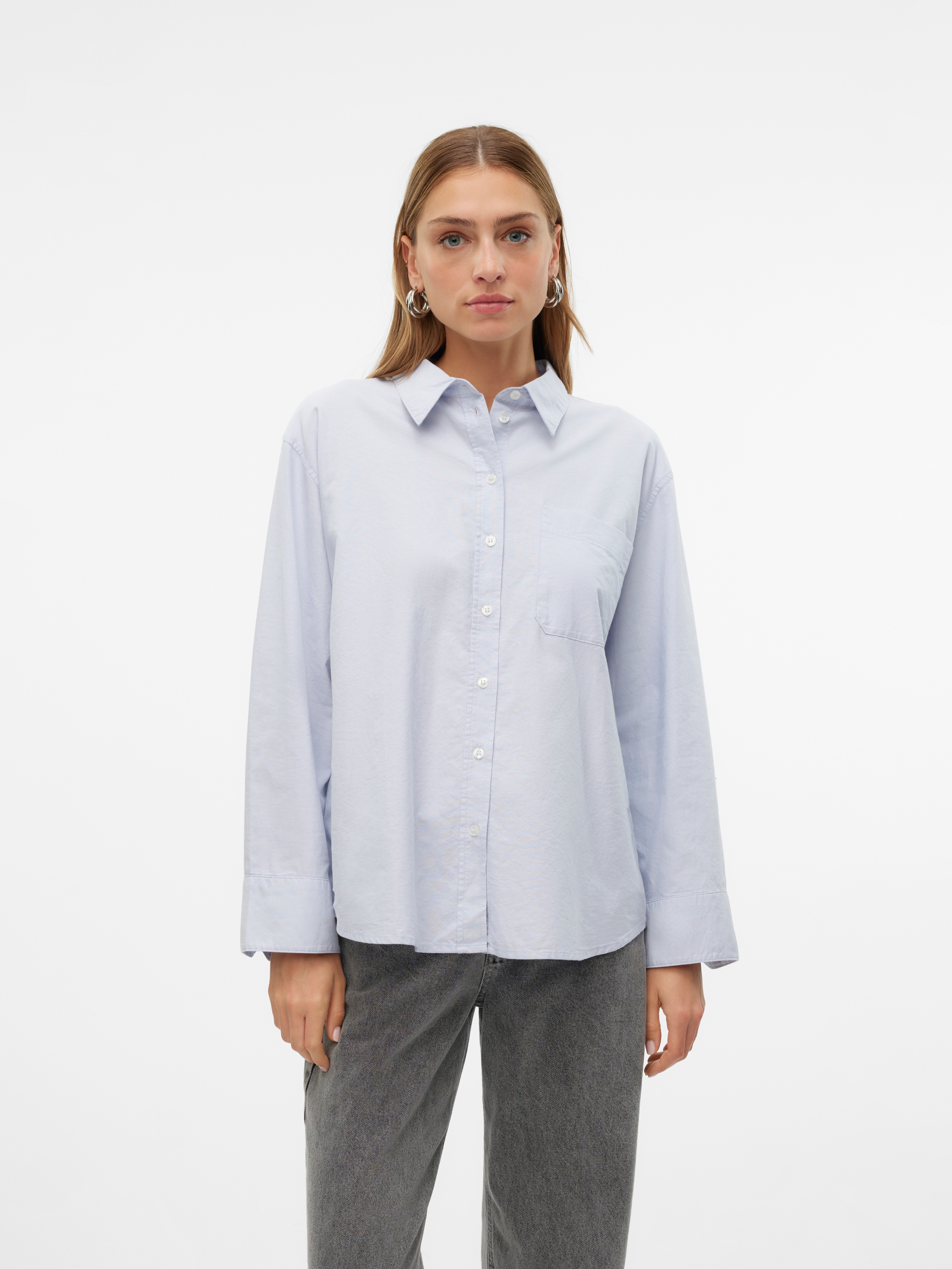 Vero Moda Langarmbluse »VMIDA OXFORD SHIRT WVN GA NOOS«