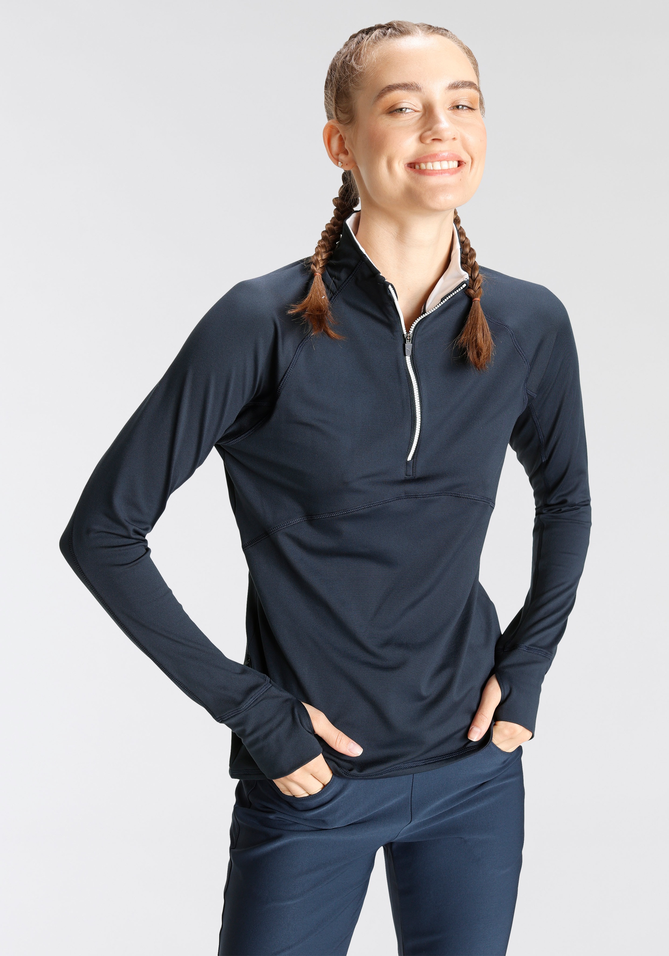 PUMA Langarm-Poloshirt »W Gamer 1/4 Zip«