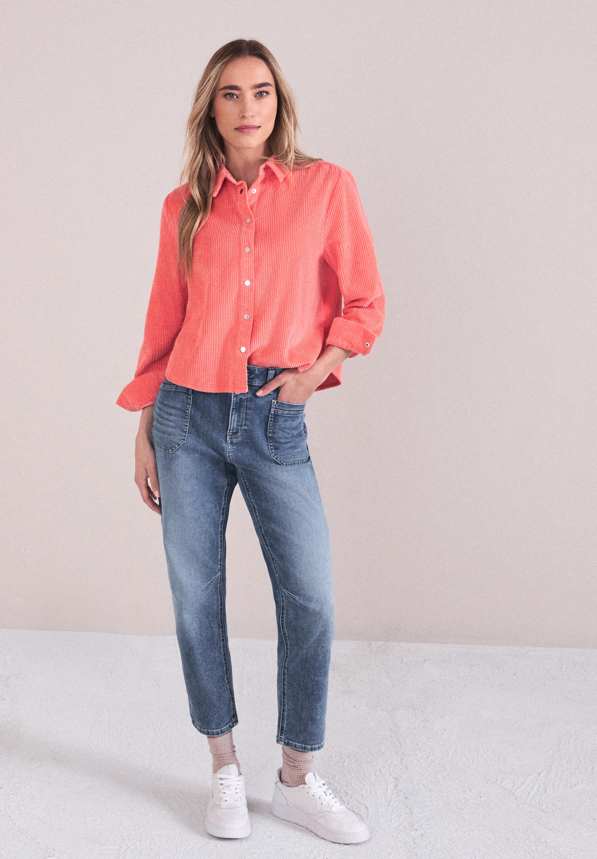 STREET ONE Loose-fit-Jeans »Style Charlie Boyfriend« im 5-Pocket-Style und mit Viskose und Stretch