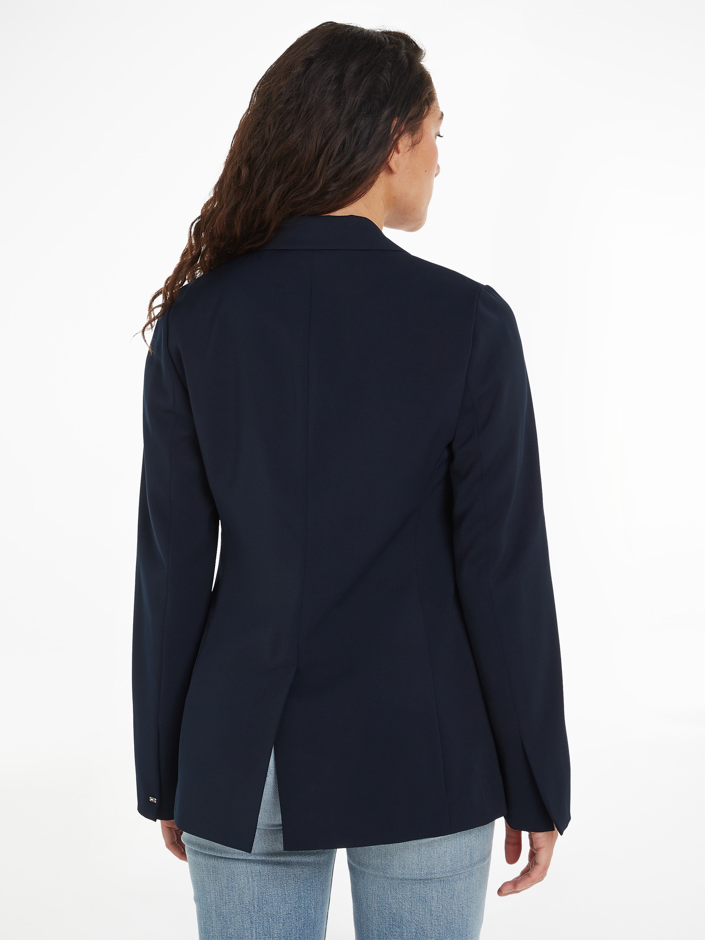 Tommy Hilfiger Kurzblazer »GOLD BUTTON SLIM FIT SB BLAZER«, mit Rückenschlitz