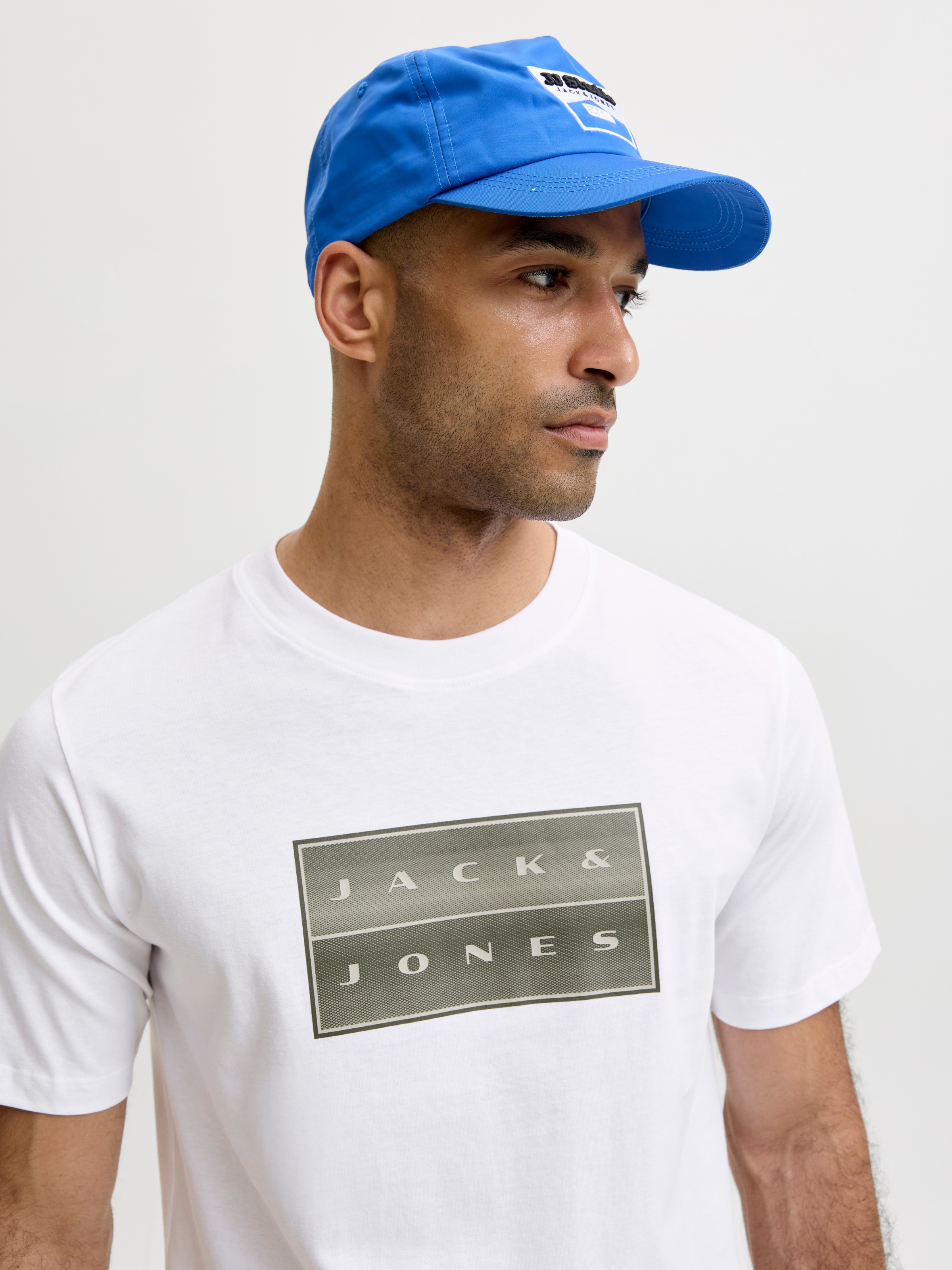 Jack & Jones Rundhalsshirt »JCOFUSION BOX PRINT TEE SS CN SN« Baumwolle, regular fit