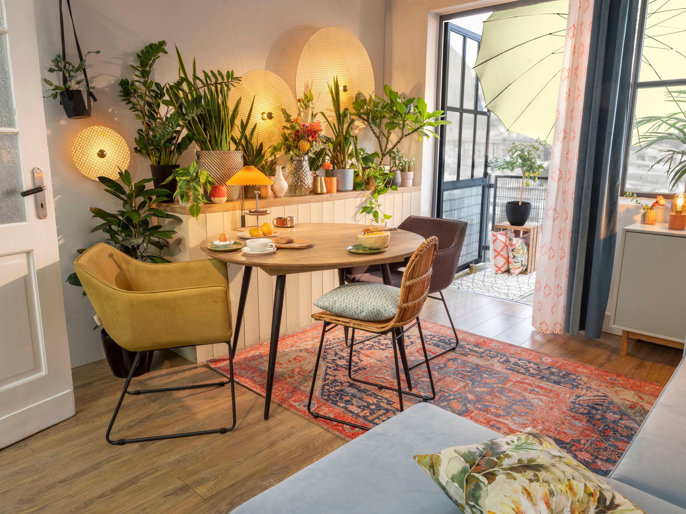 TOM TAILOR HOME Esstisch »T-SOHO TABLE ROUND«, runder Esstisch, Platte aus Mangoholz, Beine aus Metall