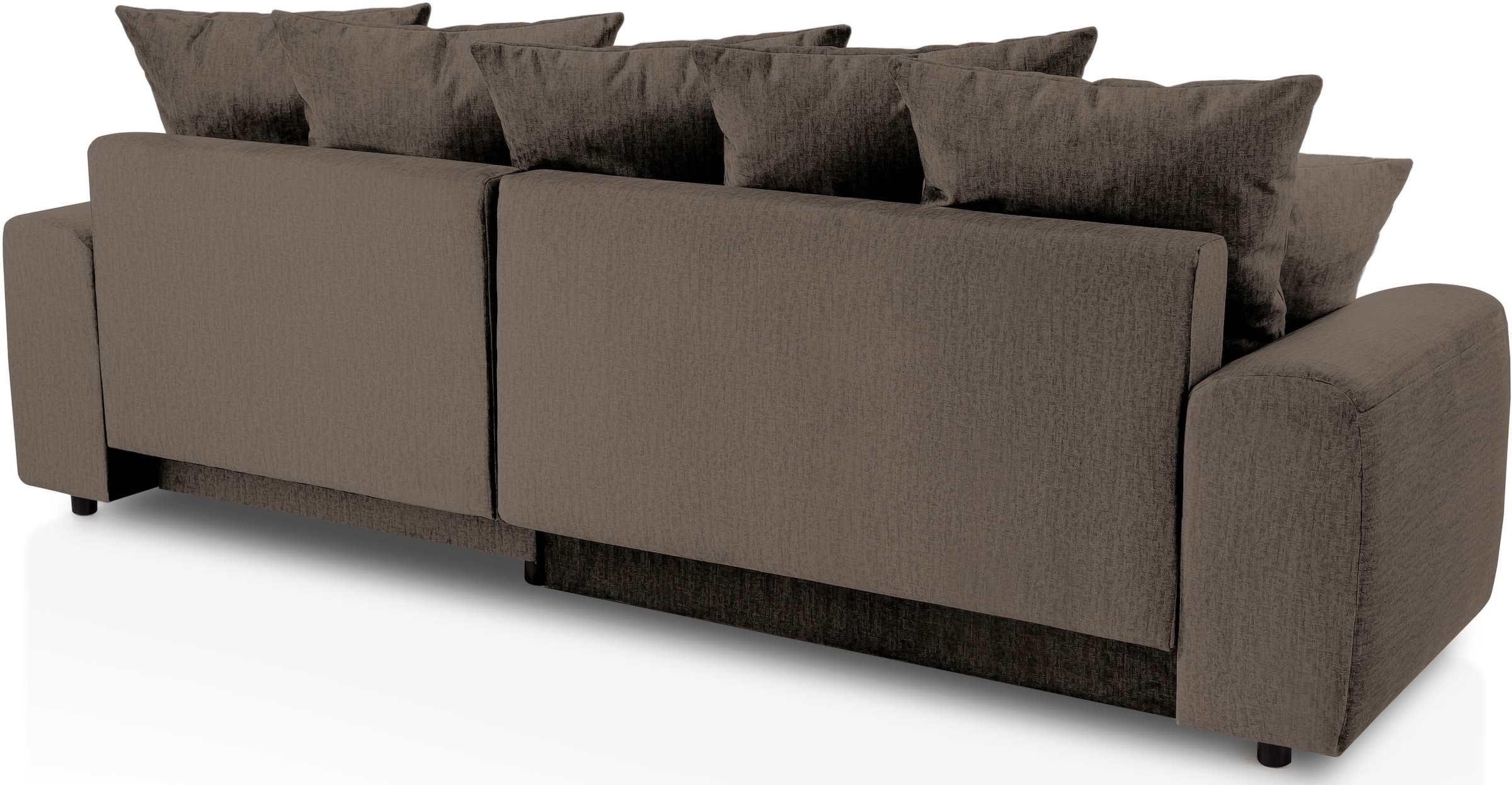 exxpo - sofa fashion Ecksofa »Game, gemütlich mit 5 Rückenkissen und 2 Zierkissen, L-Form«, inkl. Bettfunktion und Bettkasten, bequem, tolle Verarbeitungsdetails