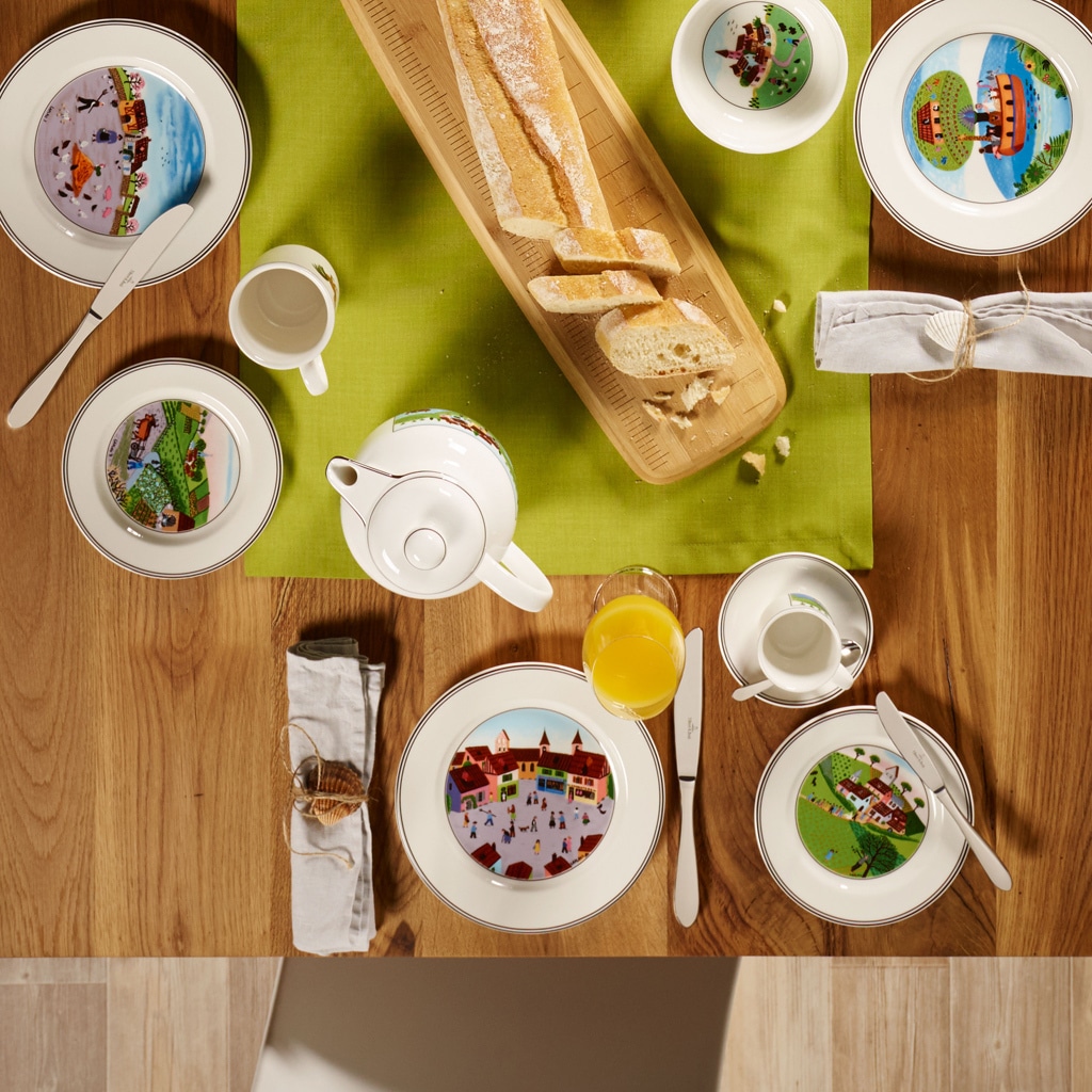 Villeroy & Boch Frühstücksteller »Frühstücksteller Kollektion Design Naif ø 21 cm 6er Set bunt«