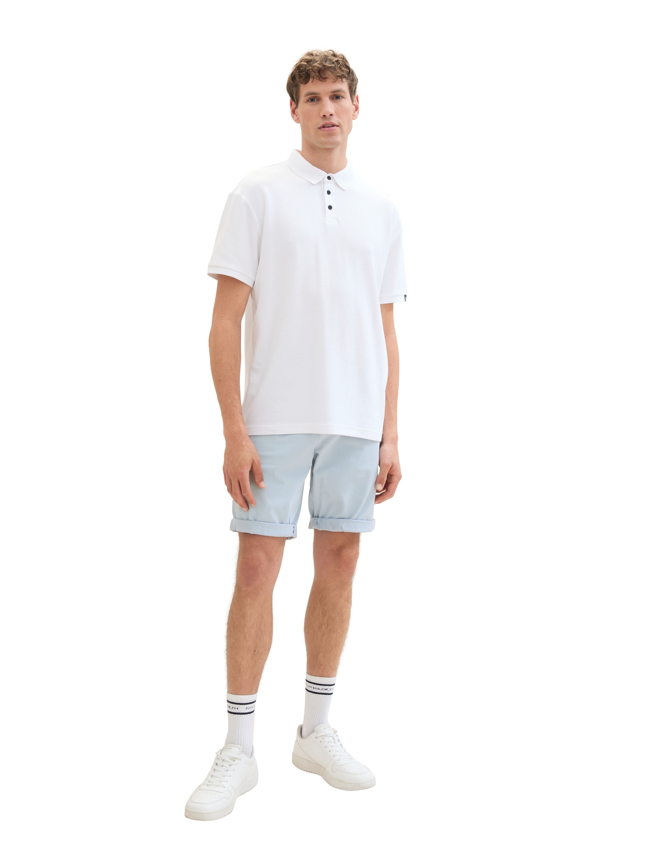 TOM TAILOR Denim Chinoshorts, Sommerhose mit Eingrifftaschen und Stretch