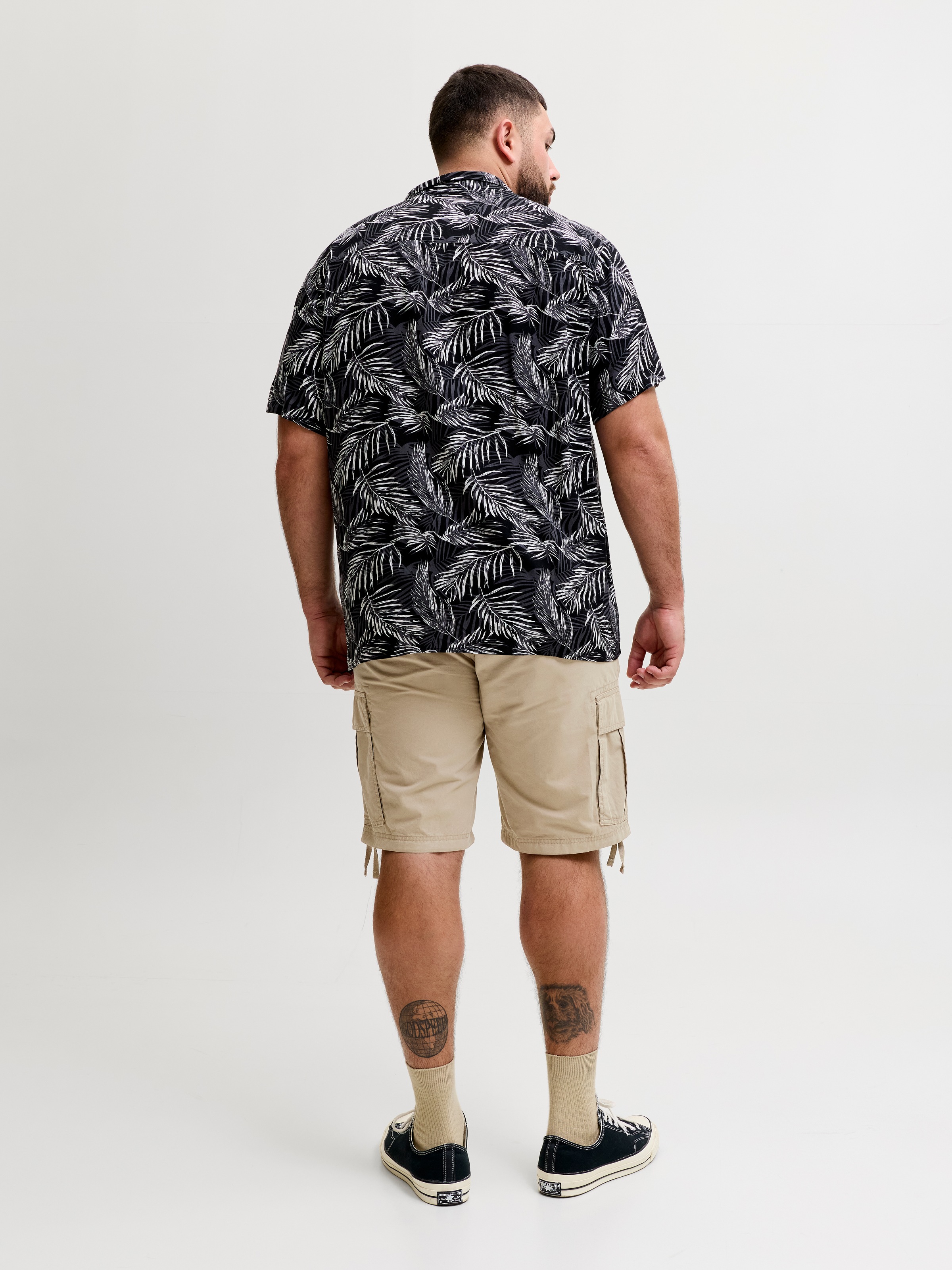 Jack & Jones PlusSize Cargoshorts »JPSTCOLE FRANK CARGO SHORT MID SN PLS«  mit Taschenbändern