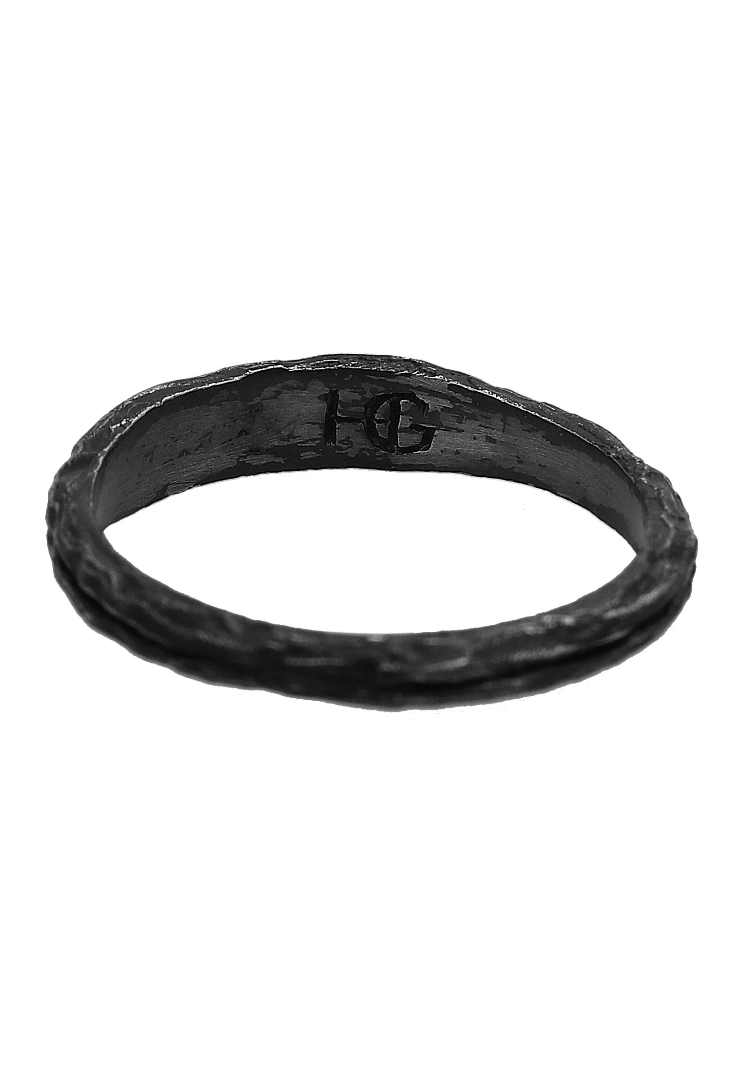 HAZE & GLORY Silberring »Ring Bandring - Slider Dark Finish 925 Silber«