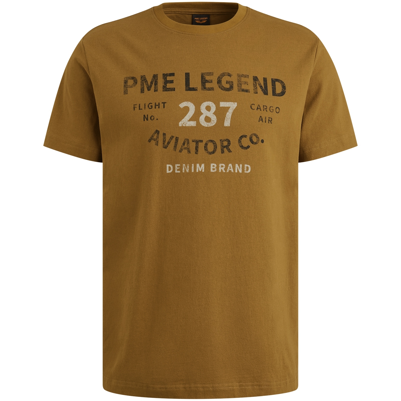 PME LEGEND T-Shirt »Short sleeve r-neck open end jersey«, mit Logo-Print