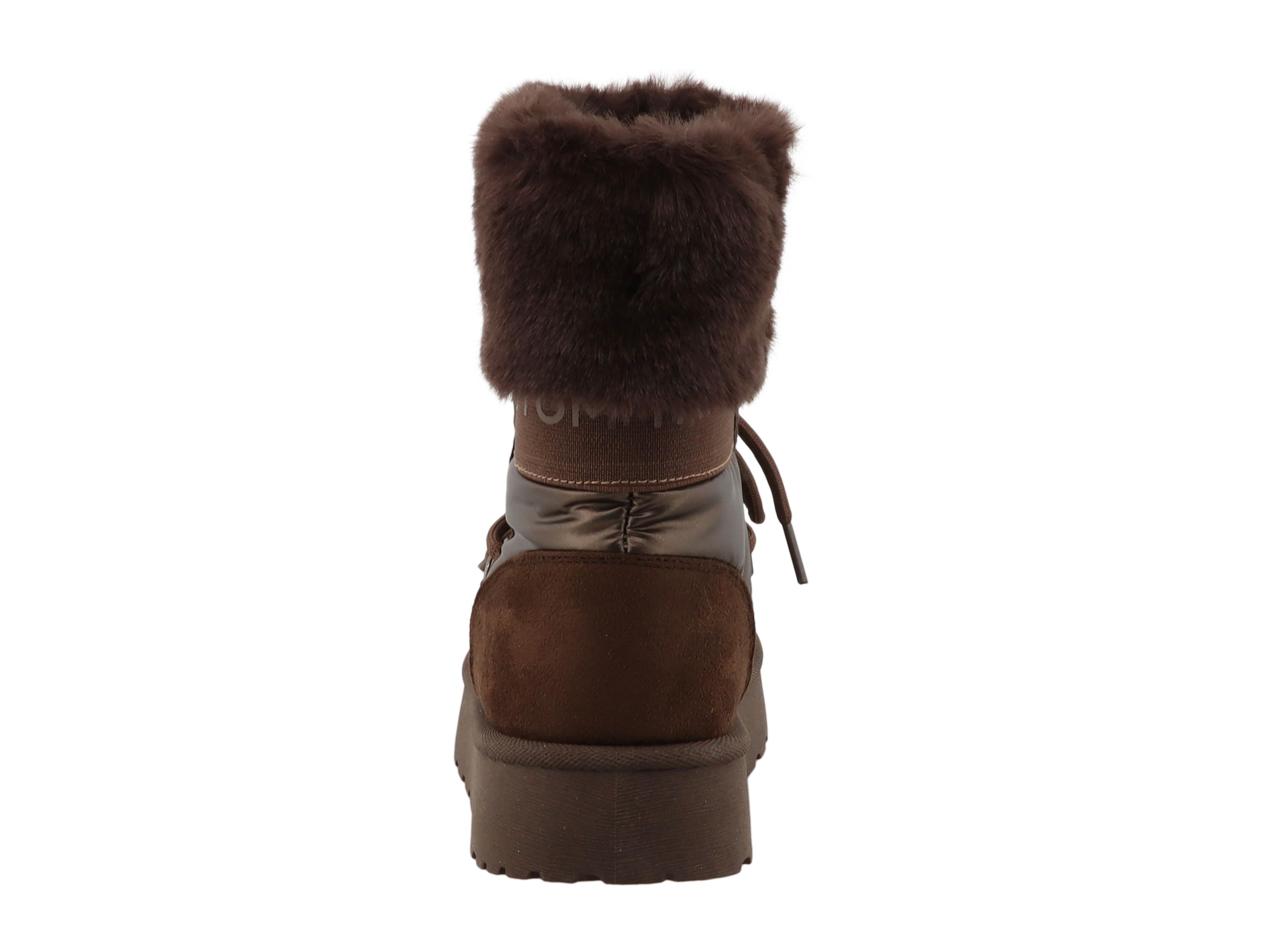 TOM TAILOR Winterboots  Schnürboots mit kuscheligem Fellimitat-Kragen