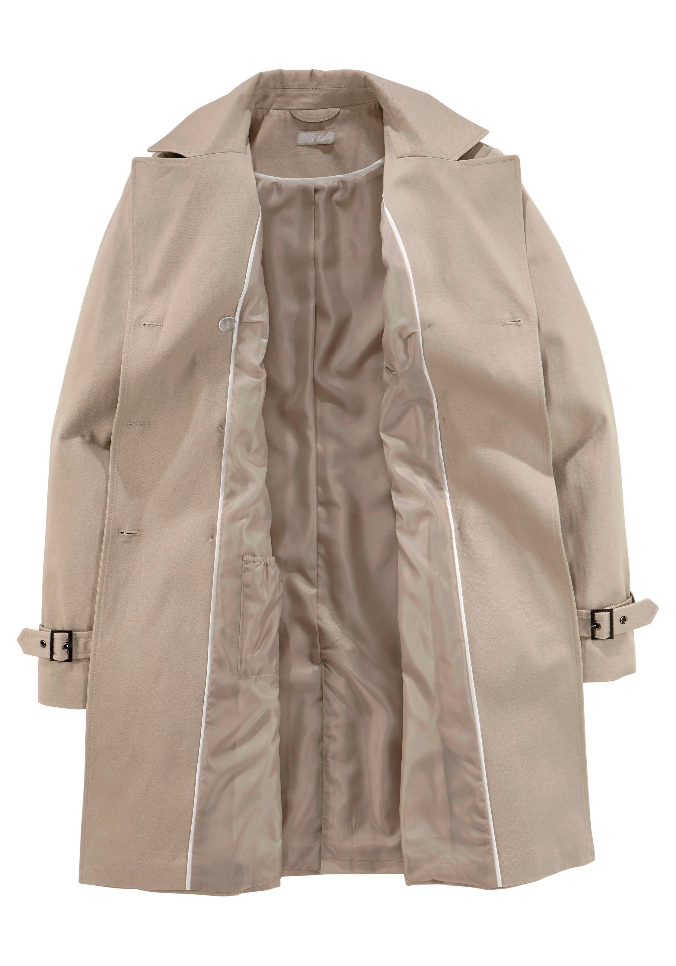 zum OTTO Regulieren Trenchcoat, im Shop Online Gürtel Aniston CASUAL mit