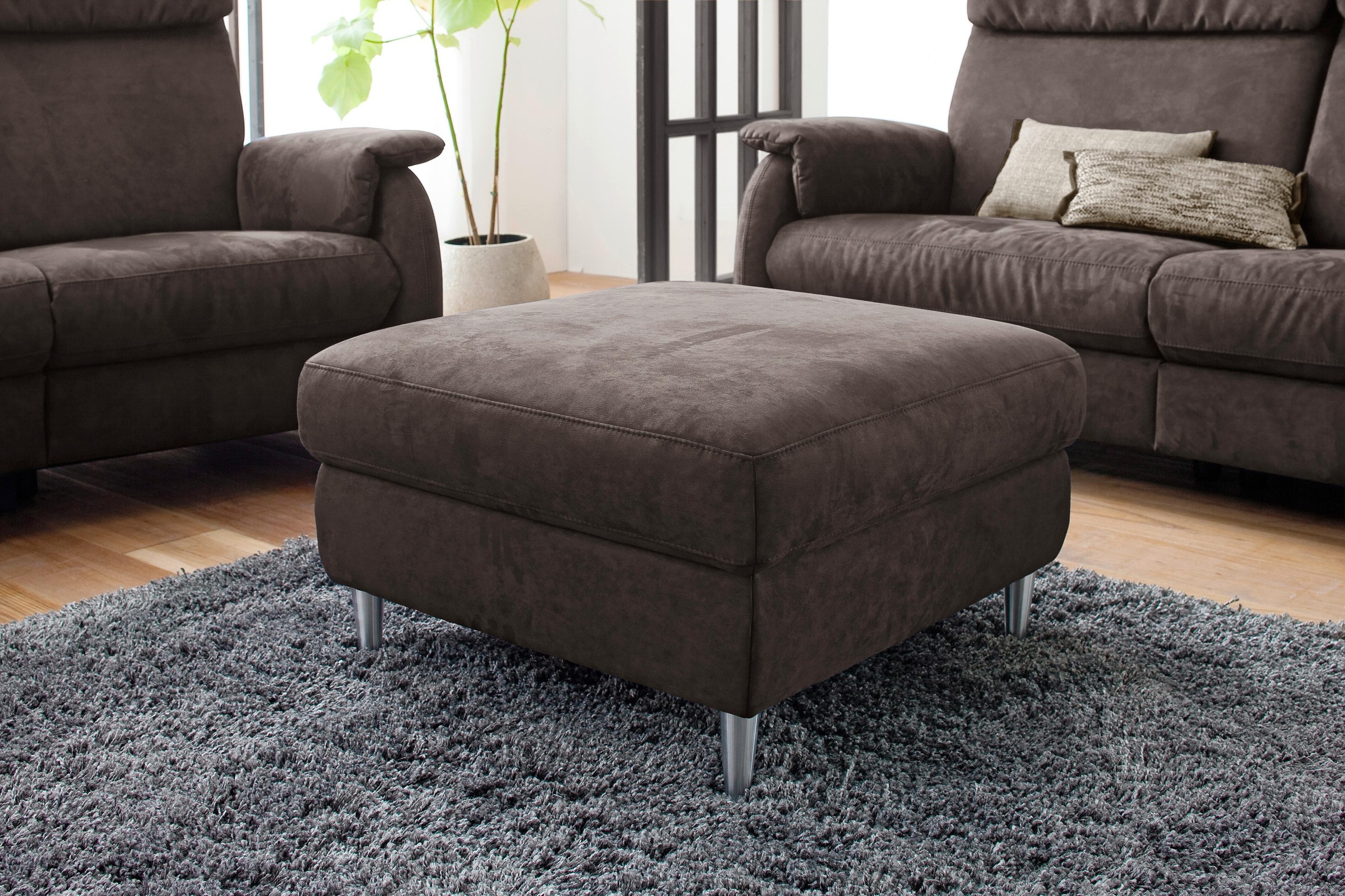 Home affaire Hocker »Turin«, passend zur Serie »Turin«, auch in Leder und Easy care-Bezug