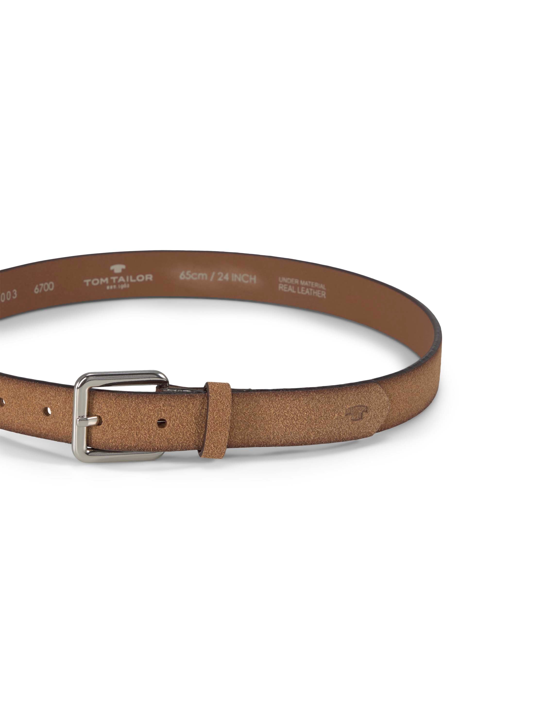 TOM TAILOR Synthetikgürtel »TTDAISY«, 2,5 cm breiter Kinder Gürtel, Mädchen, Veloursleder-Optik