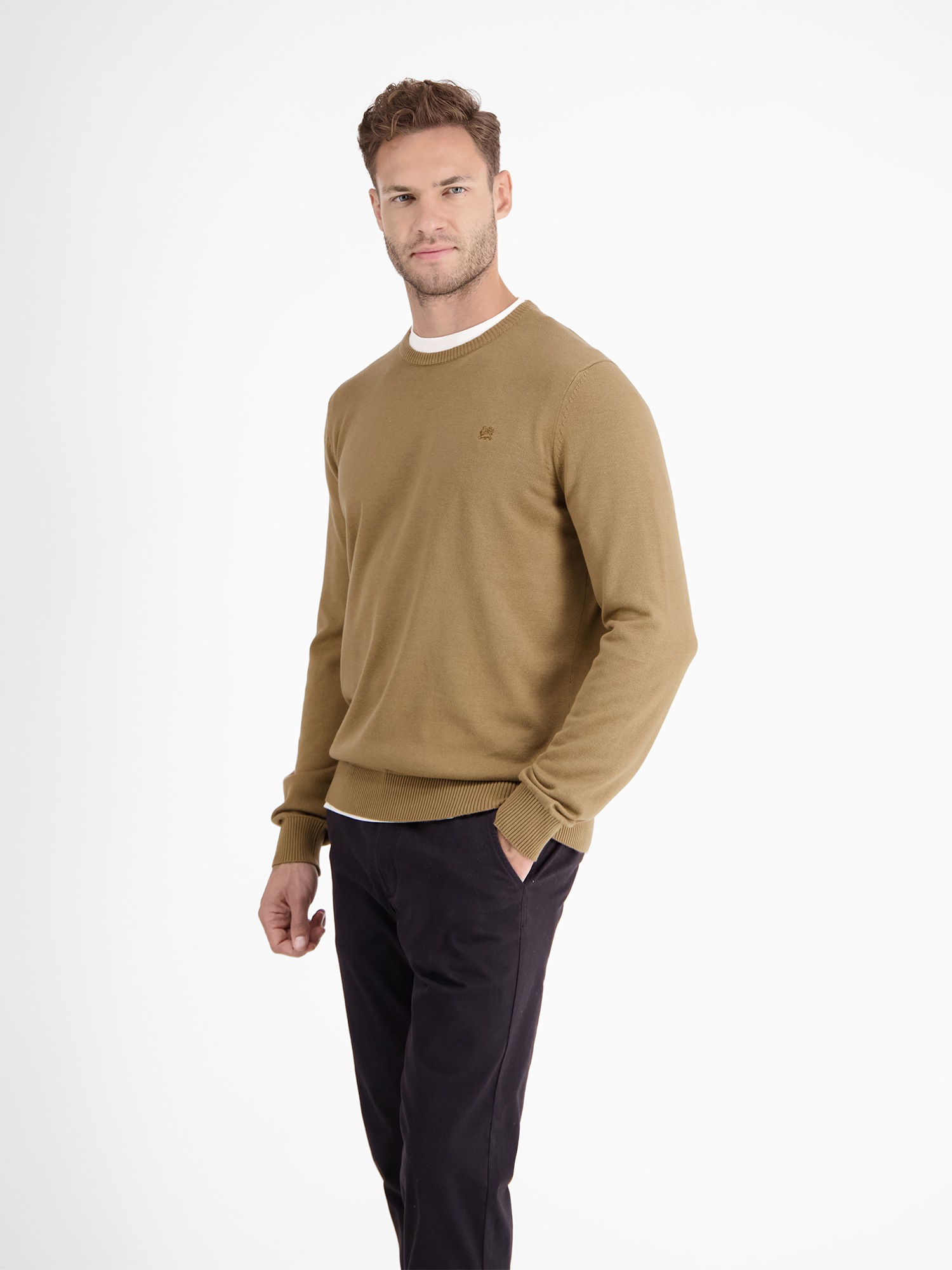 LERROS Strickpullover »LERROS Crewneck Strickpullover«