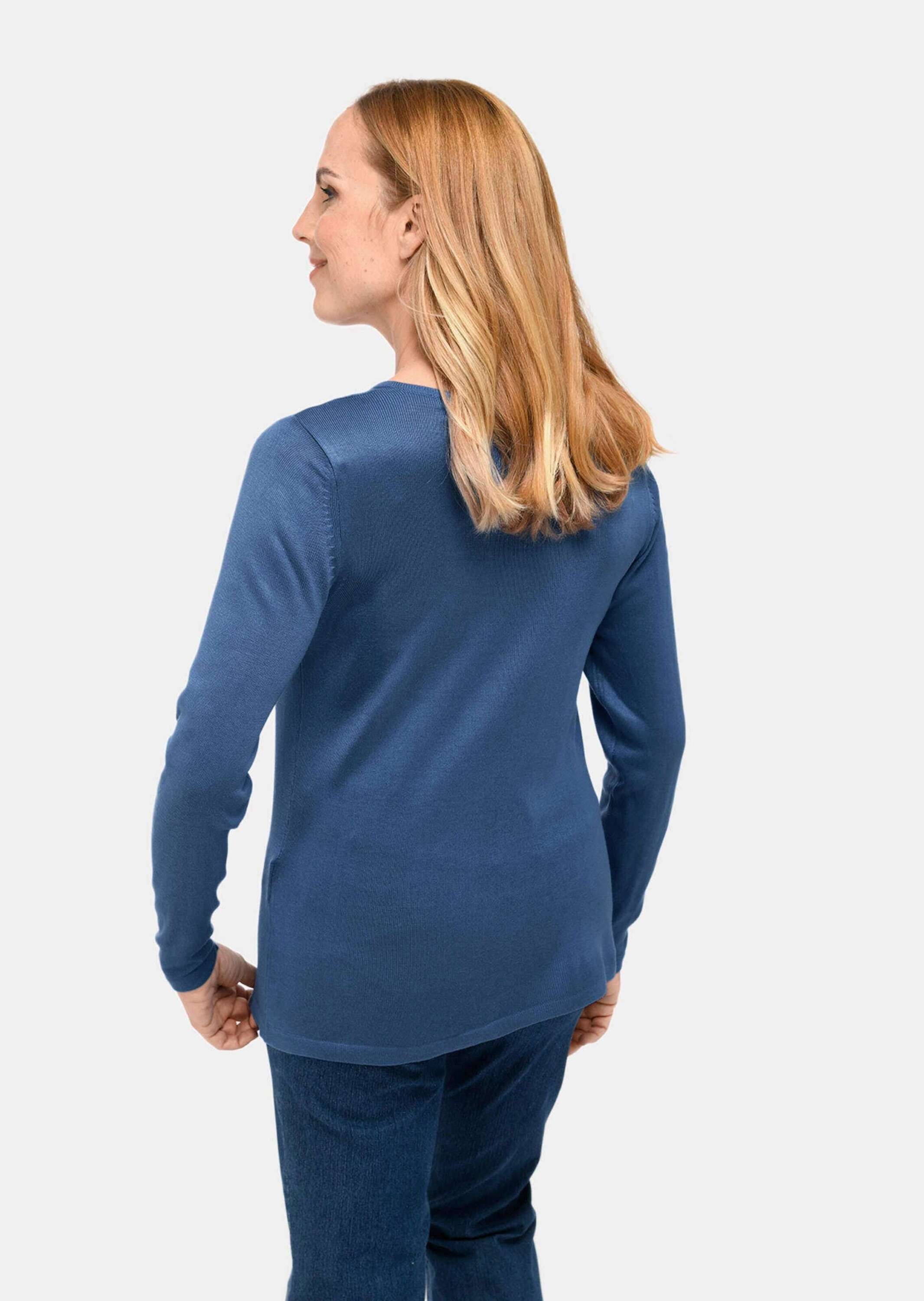 GOLDNER Strickpullover »V-Pullover Unkomplizierter Pullover mit V-Ausschnitt«