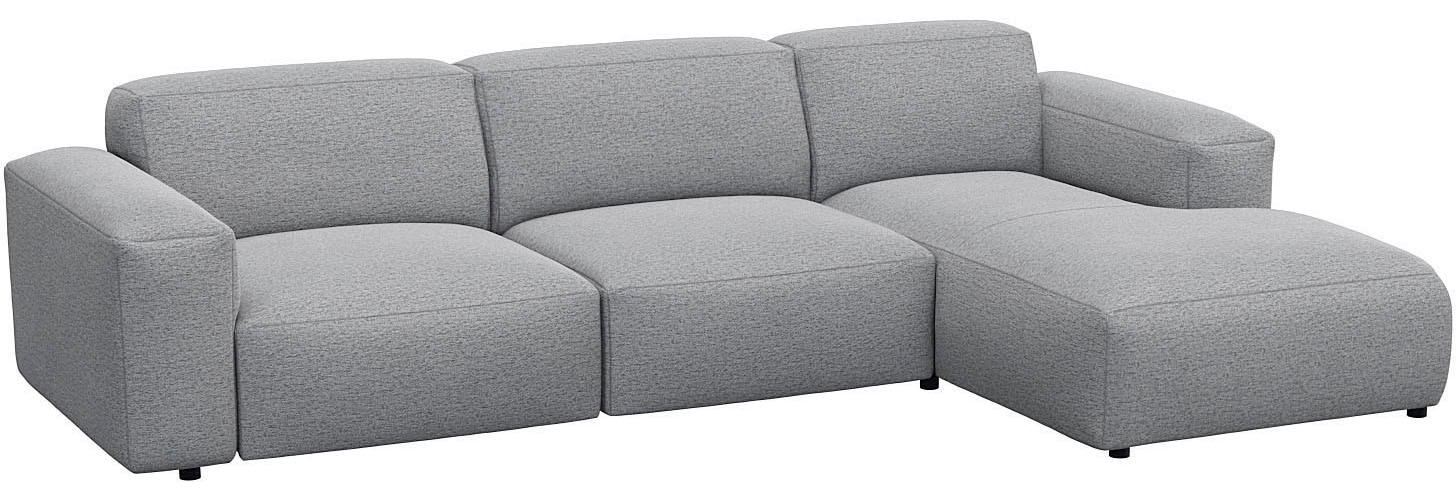 FLEXLUX Ecksofa »Lucera bequem und komfortabel durch hochwertigen Sitzaufbau, L.Form«, modern & anschmiegsam, Kaltschaum, Stahl-Wellenunterfederung