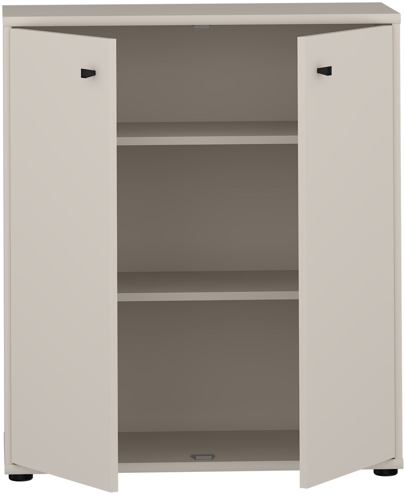 FORTE Kommode »Tempra, Kommode, 2 große Türen , Höhe 85,5 cm« Breite 73,7 cm