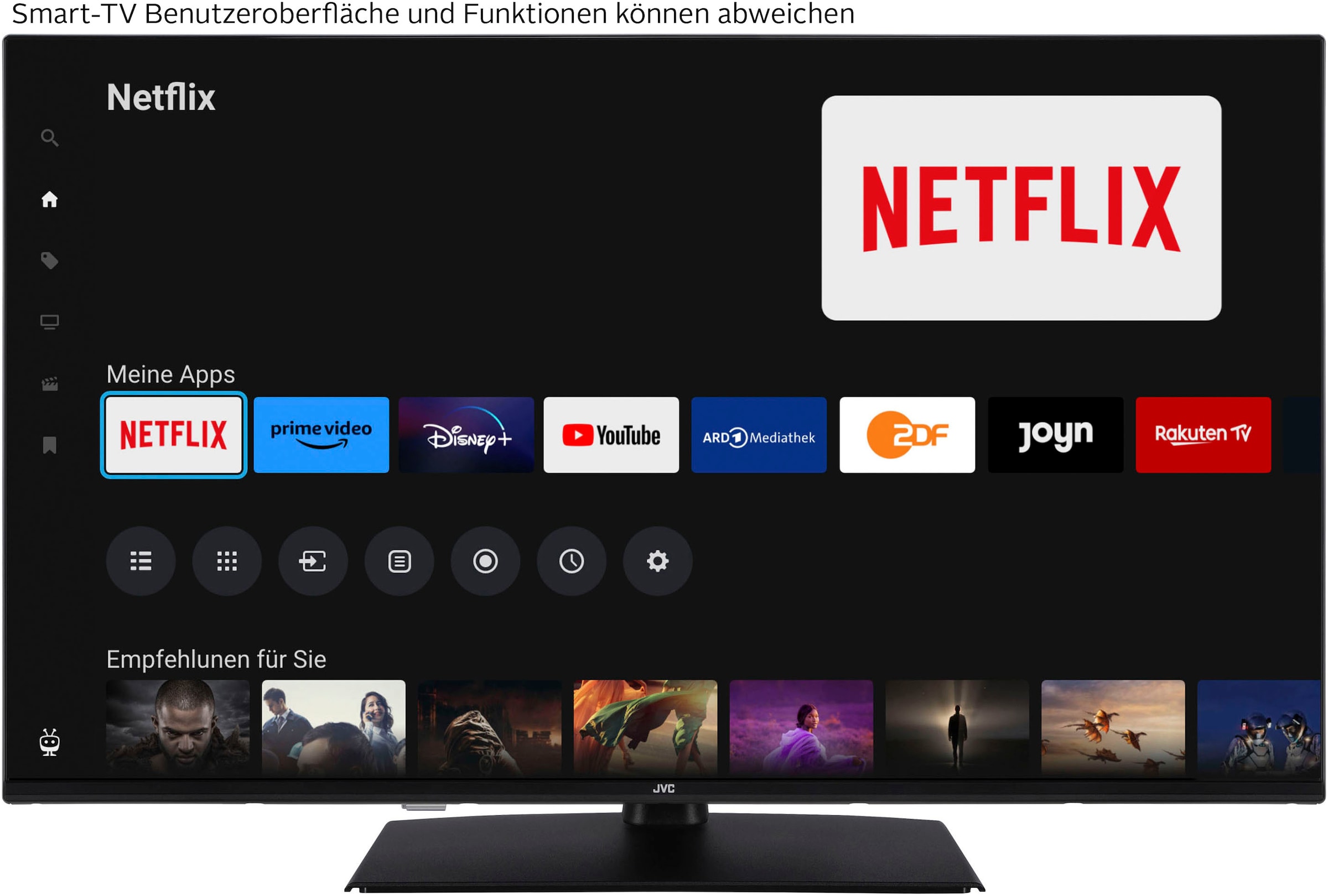 JVC LED-Fernseher, 108 cm/43 Zoll, Full HD, Smart-TV