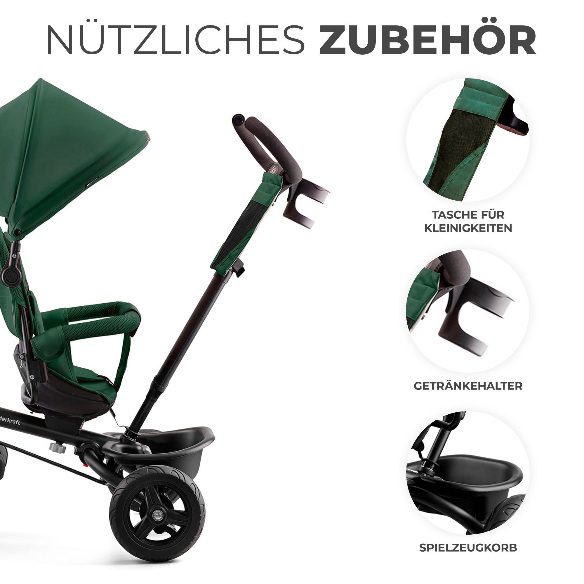 Kinderkraft Dreirad »AVEO«, mit Drehsitz; mitwachsend
