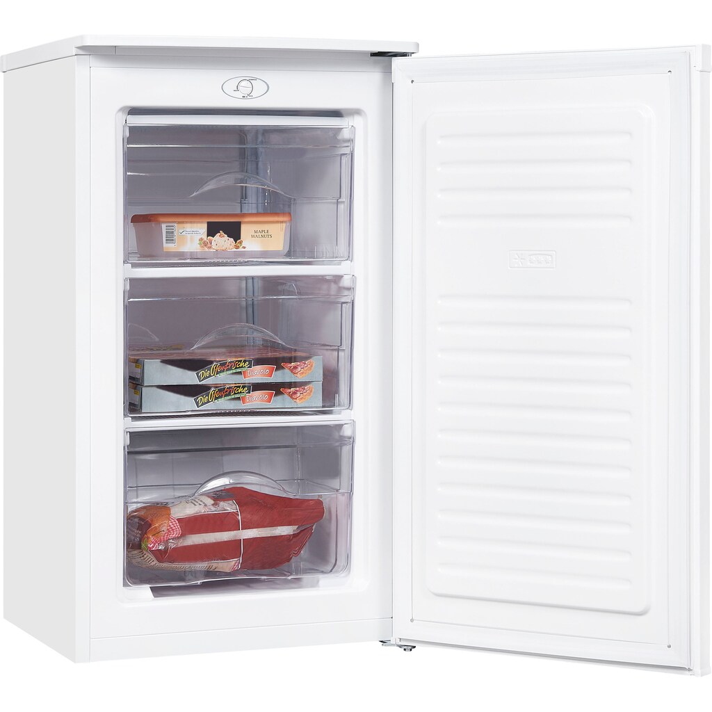 exquisit Gefrierschrank »GS111-040E weiss«, 85 cm hoch, 48 cm breit