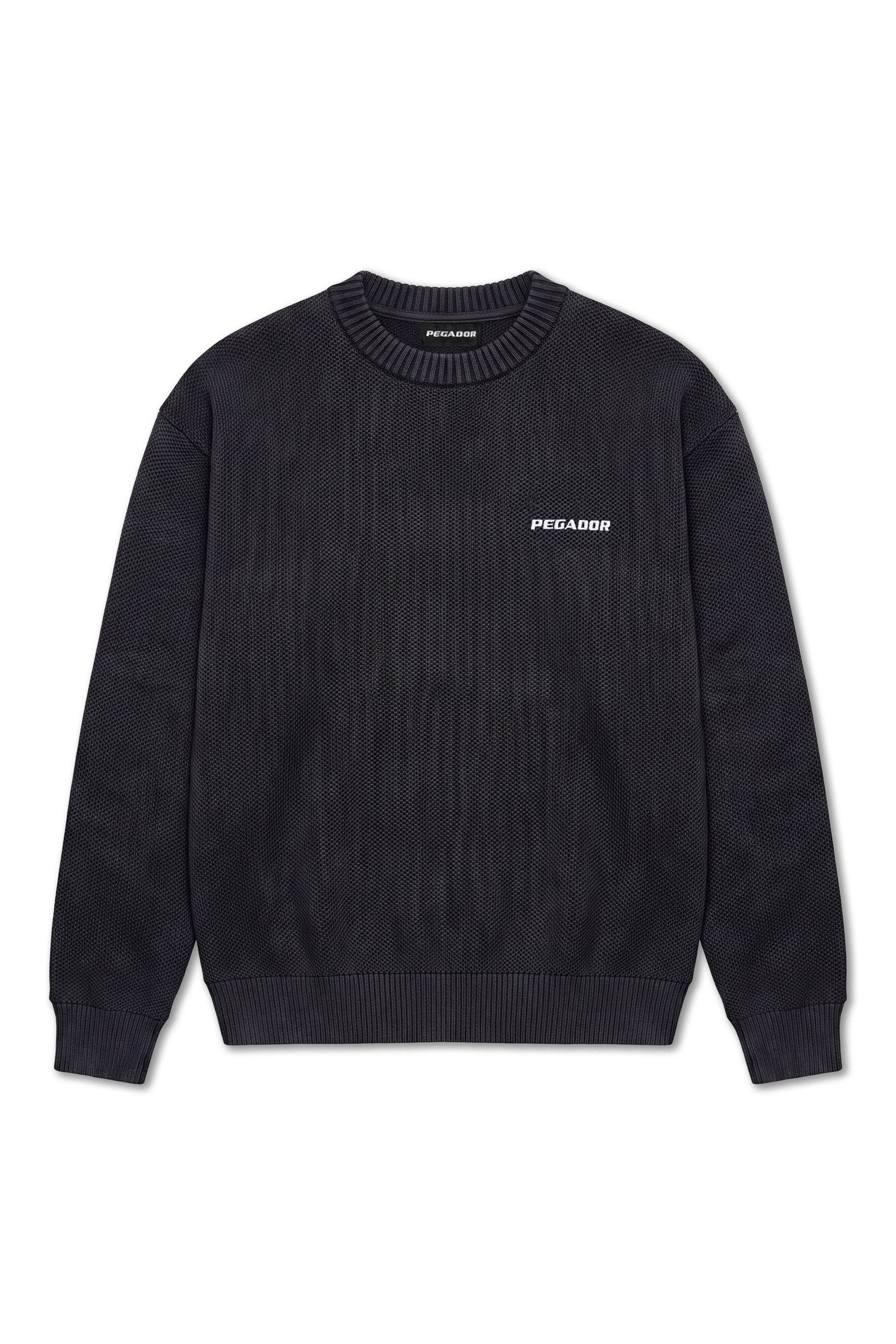 PEGADOR Rundhalspullover »Logo Oversized Knit Sweater« Baumwollmischung, oversize