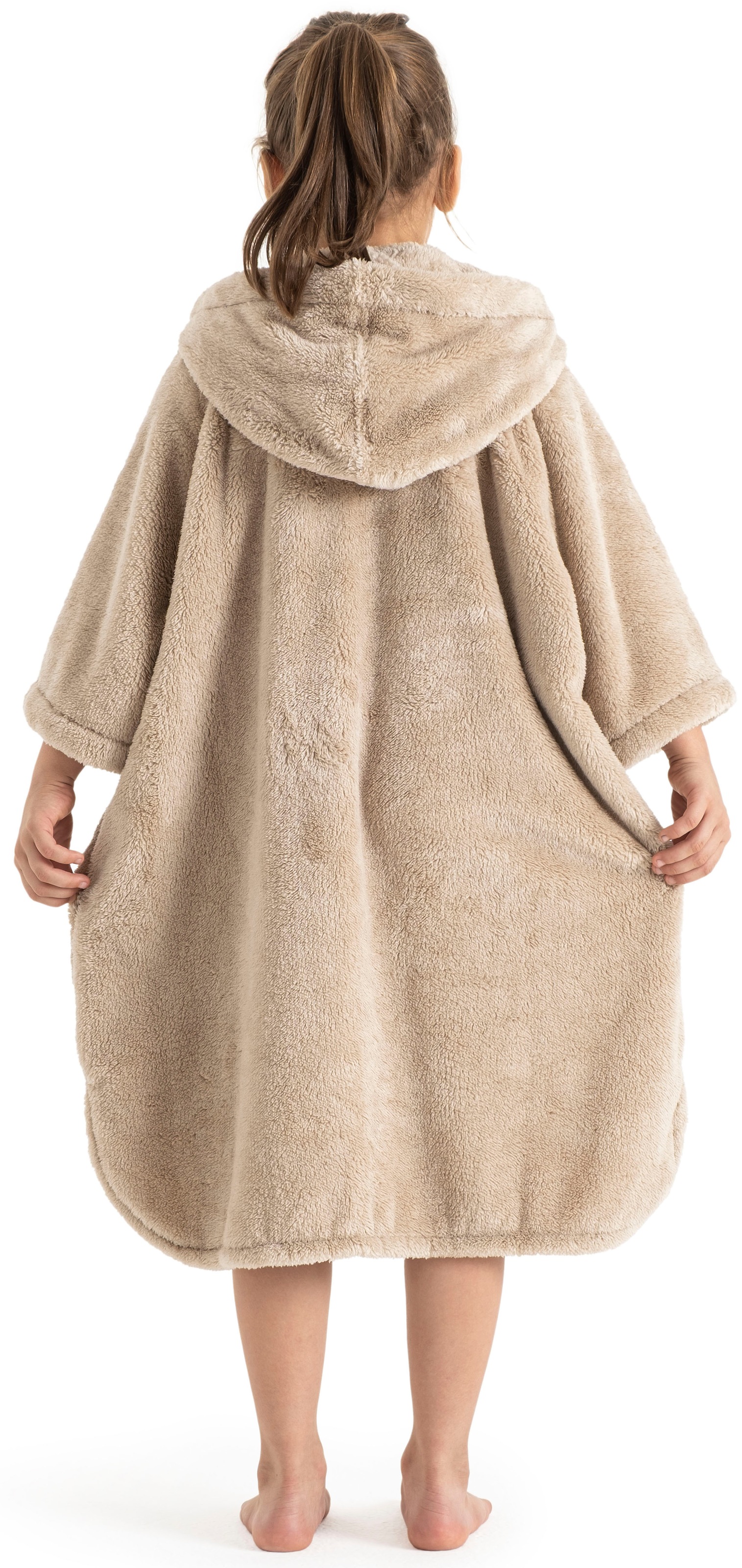 my home Badeponcho »Lillou, für Kinder, ideal für Urlaub oder im Schwimmbad« 1 Stk. weich und kuschelig, Fleece, plüsch, Surfponcho