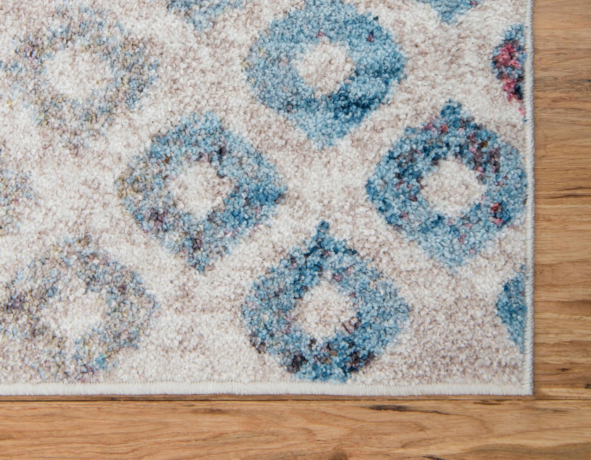 Myflair Möbel & Accessoires Teppich »Coloured Lagerräumung«, rechteckig, 8 mm Höhe, Kurzflor, gewebt, modernes Design, buntes Rauten Muster