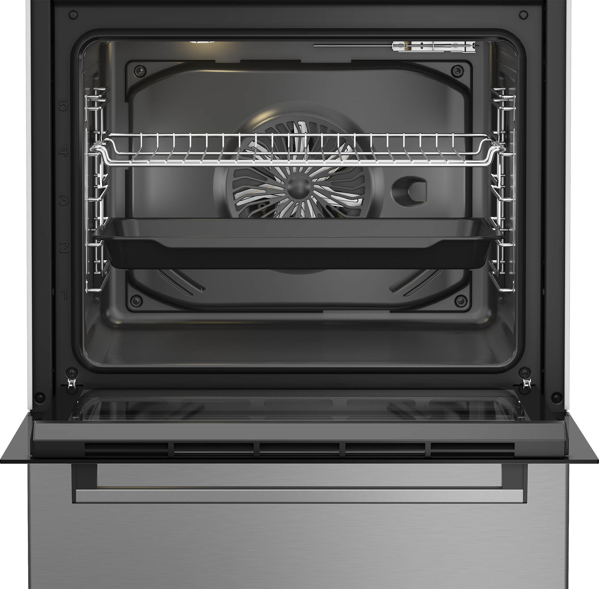 BEKO Elektro-Standherd »FBM67320WS« mit Teleskopauszug nachrüstbar