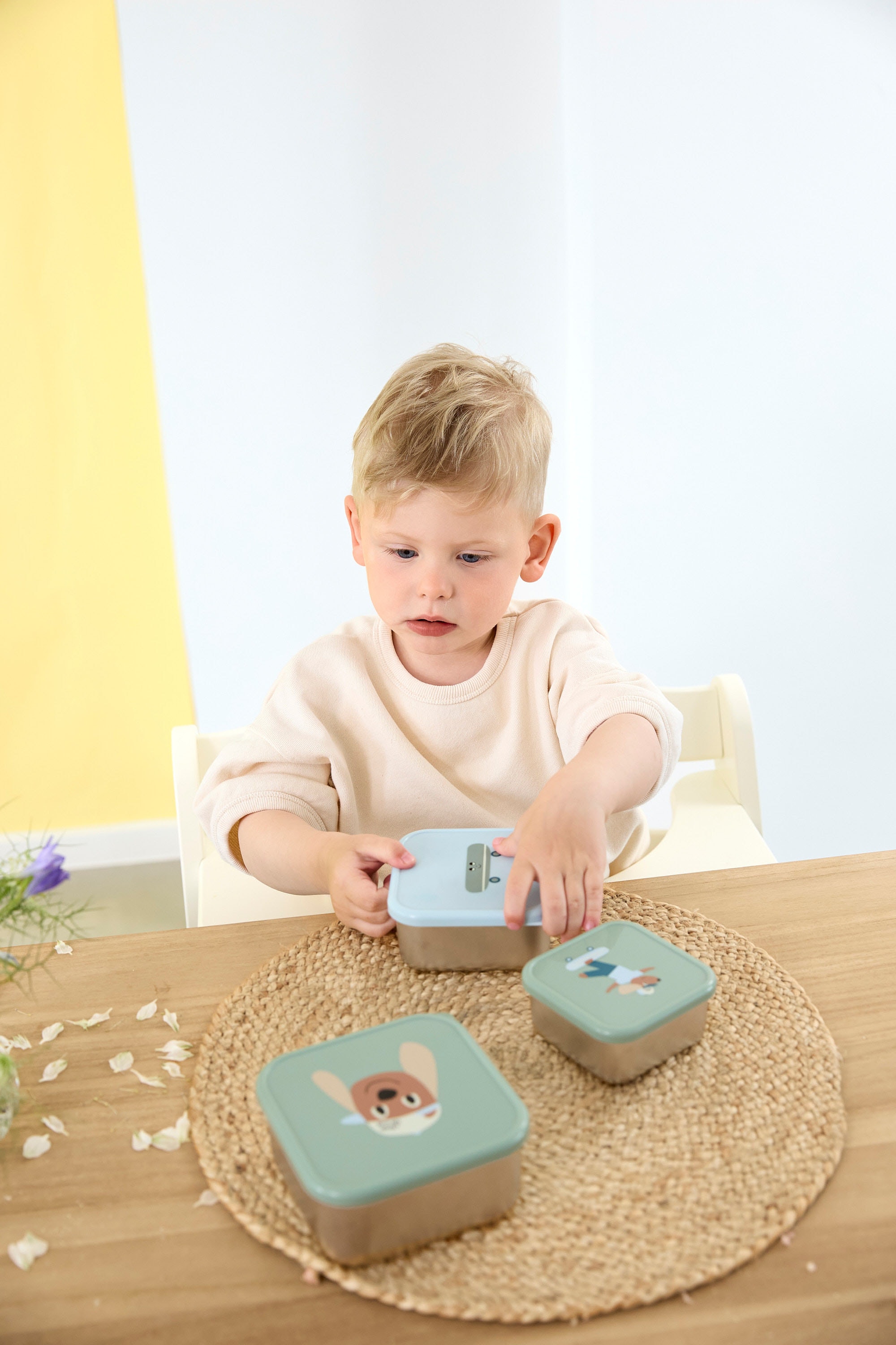 LÄSSIG Lunchbox »Tiny Team Dog, Snackbox« 3 tlg. tlg.