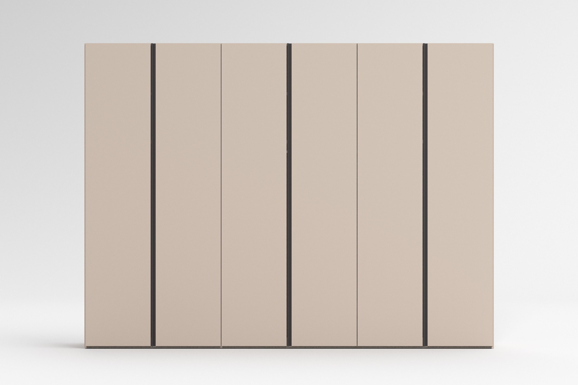 INOSIGN Kleiderschrank »RUBINO, Drehtürenschrank,Schlafzimmerschrank mit hochwertigem Alugriff«, (1 St.), Made in Italy, in Breite wählbar, Basisausführung, Zubehör extra