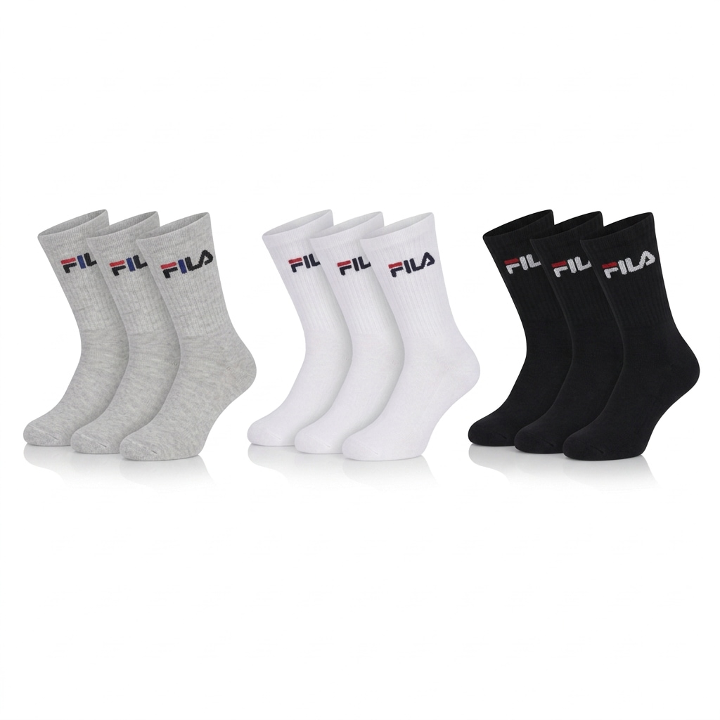 Fila Sportsocken »UNISEX CREW TENNIS FULL TERRY SOCKS« 9 Paar, 