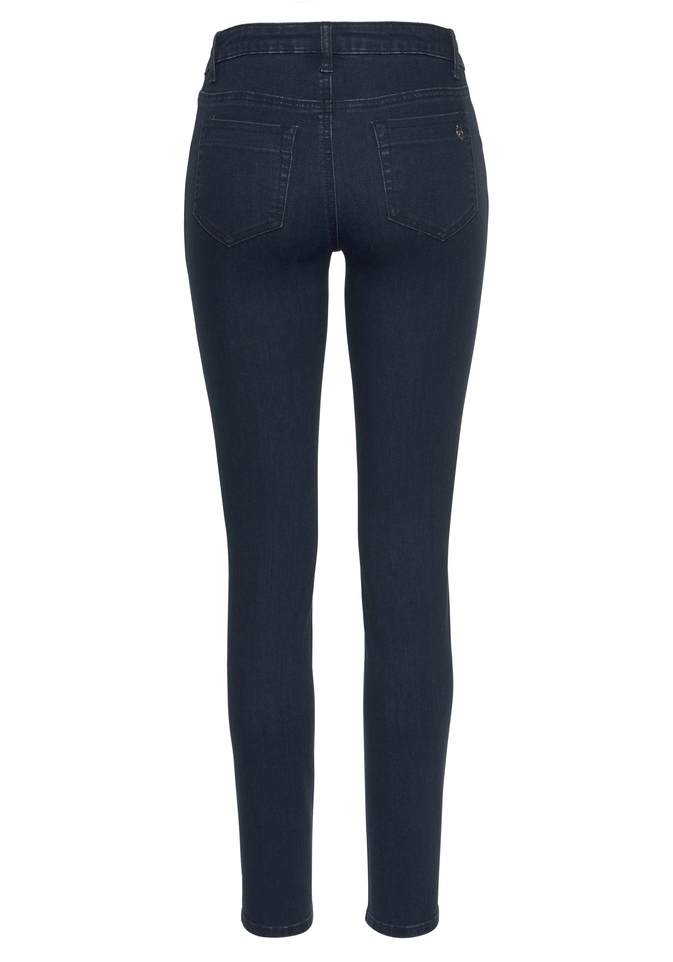 Tamaris Skinny-fit-Jeans, schmale Beinform, normale Leibhöhe, 5-Pocket-Form, Used-Waschung