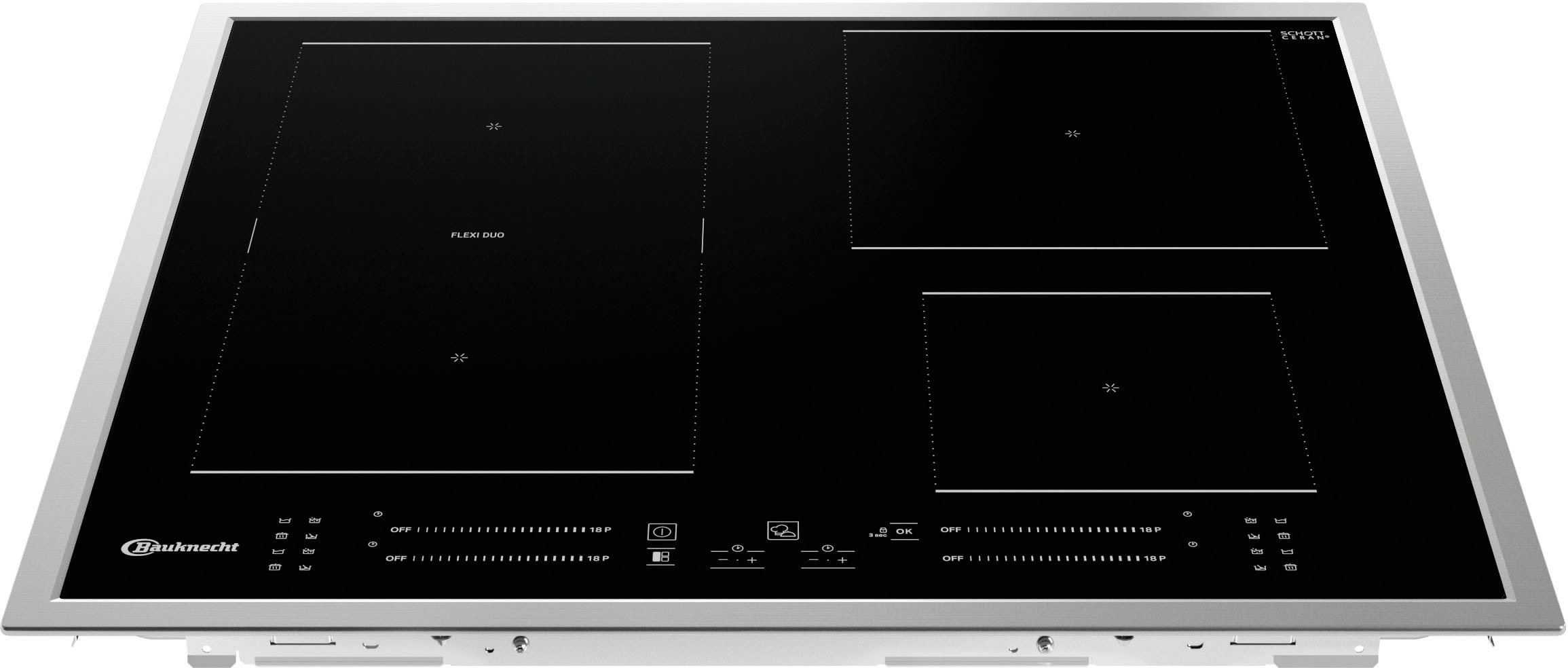 BAUKNECHT Flex-Induktions-Kochfeld von SCHOTT CERAN® »BS 7160C FT«