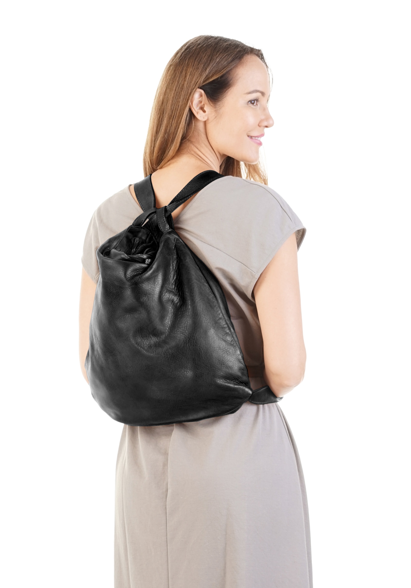 forty° Shopper, echt Leder, Made in Italy