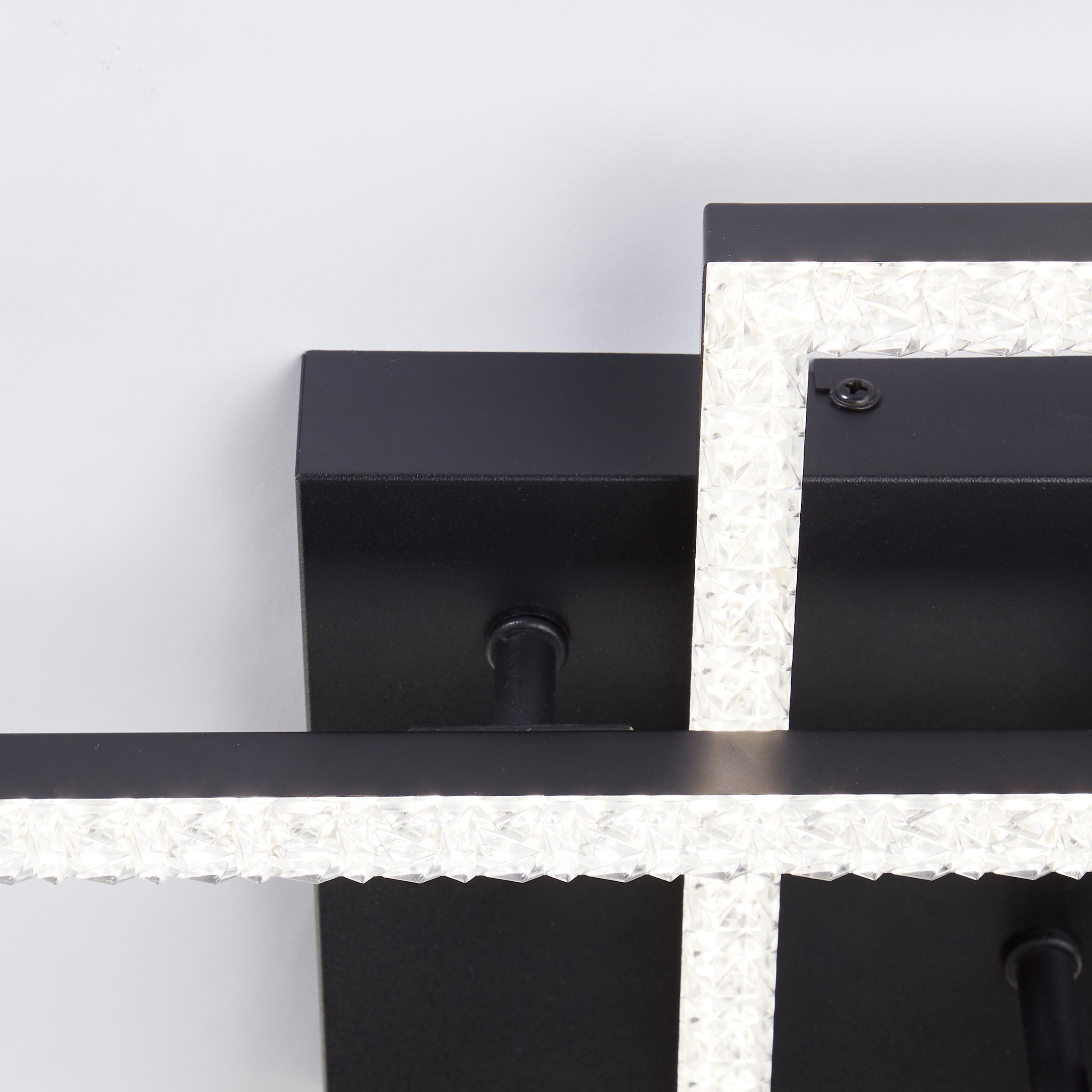 Brilliant LED Deckenleuchte »Ranni« 1 Stk. Neutralweiß 47 x 47, 3900 lm, 4000 K, Kristalloptik, schwenkbar, schwarz