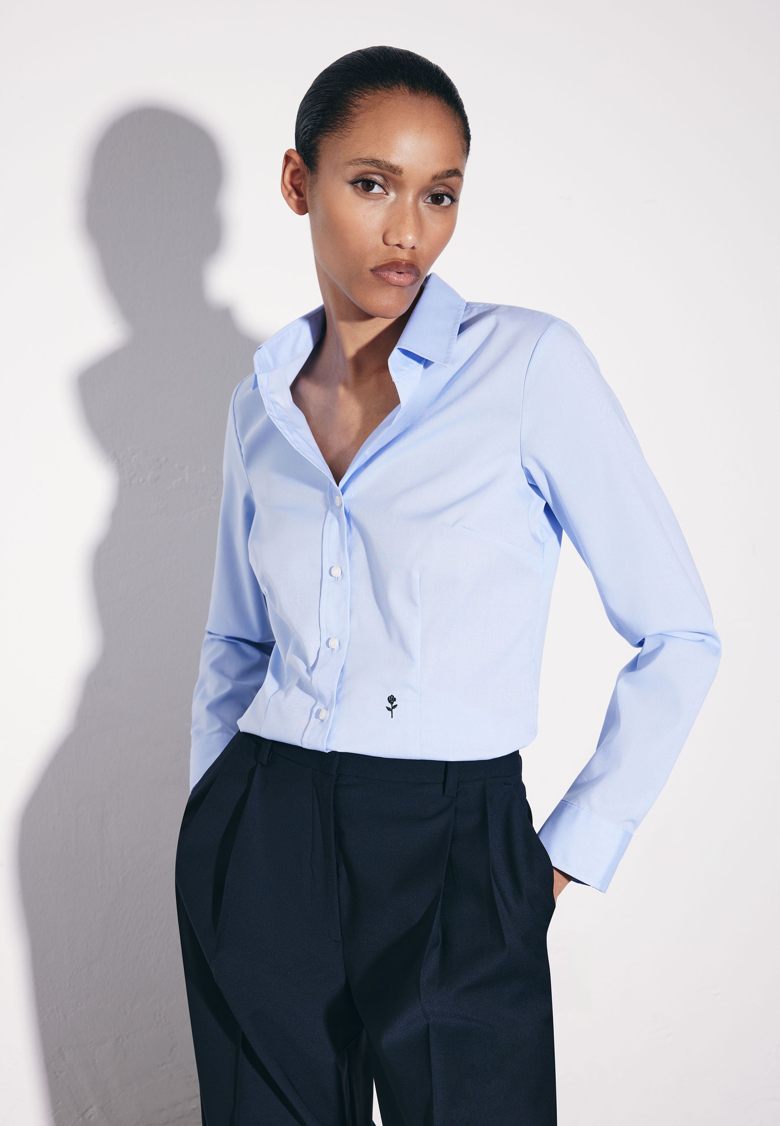 seidensticker Hemdbluse 1/1 Kragen Uni