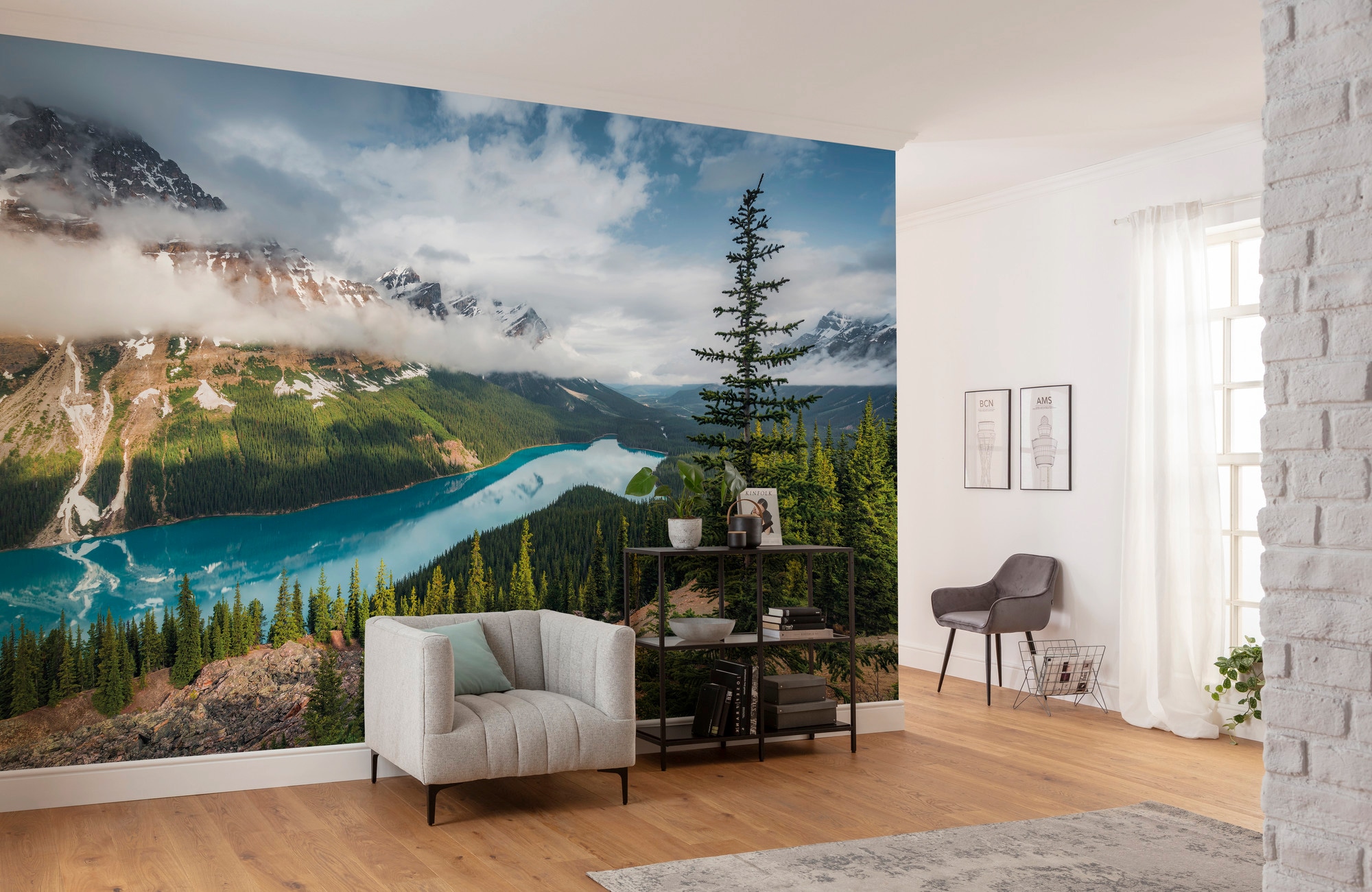 Komar Vliestapete »Digitaldruck Vlies - Wonderland Canada - Größe 450 x 280 cm«, bedruckt, Wohnzimmer, Schlafzimmer