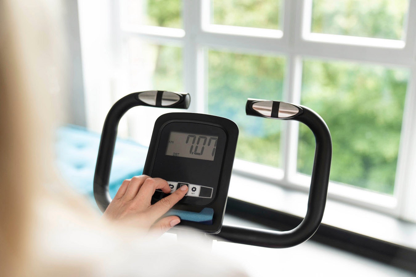 Schmidt Sportsworld Heimtrainer »Liegerad Elite VO5«, (Lendenwirbelsäulestütze), Schwungmasse ca. 6 kg, 8 Widerstandsstufen