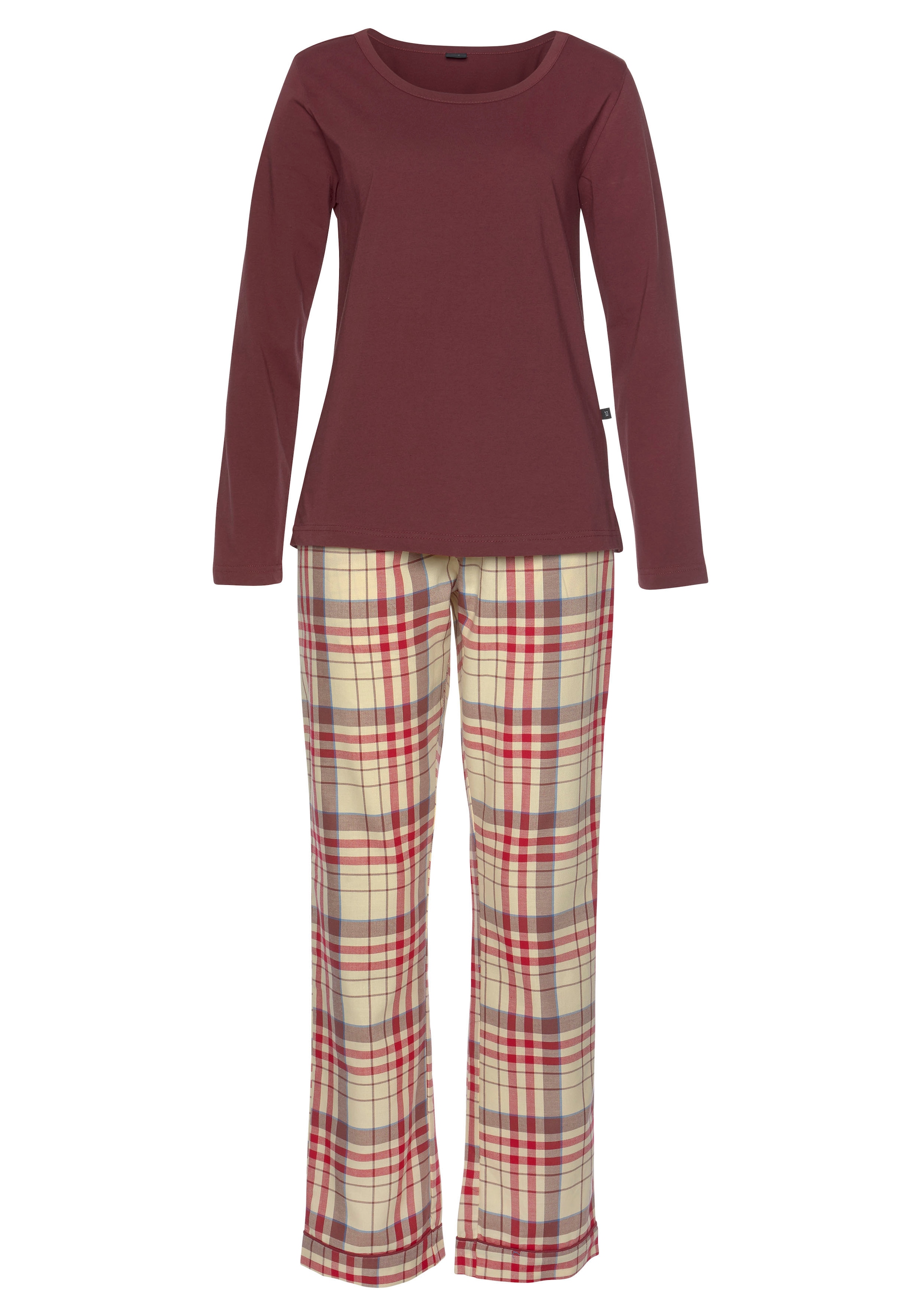H.I.S Pyjama, (2 tlg., 1 Stück), mit karierter Schlafhose bestellen online  bei OTTO