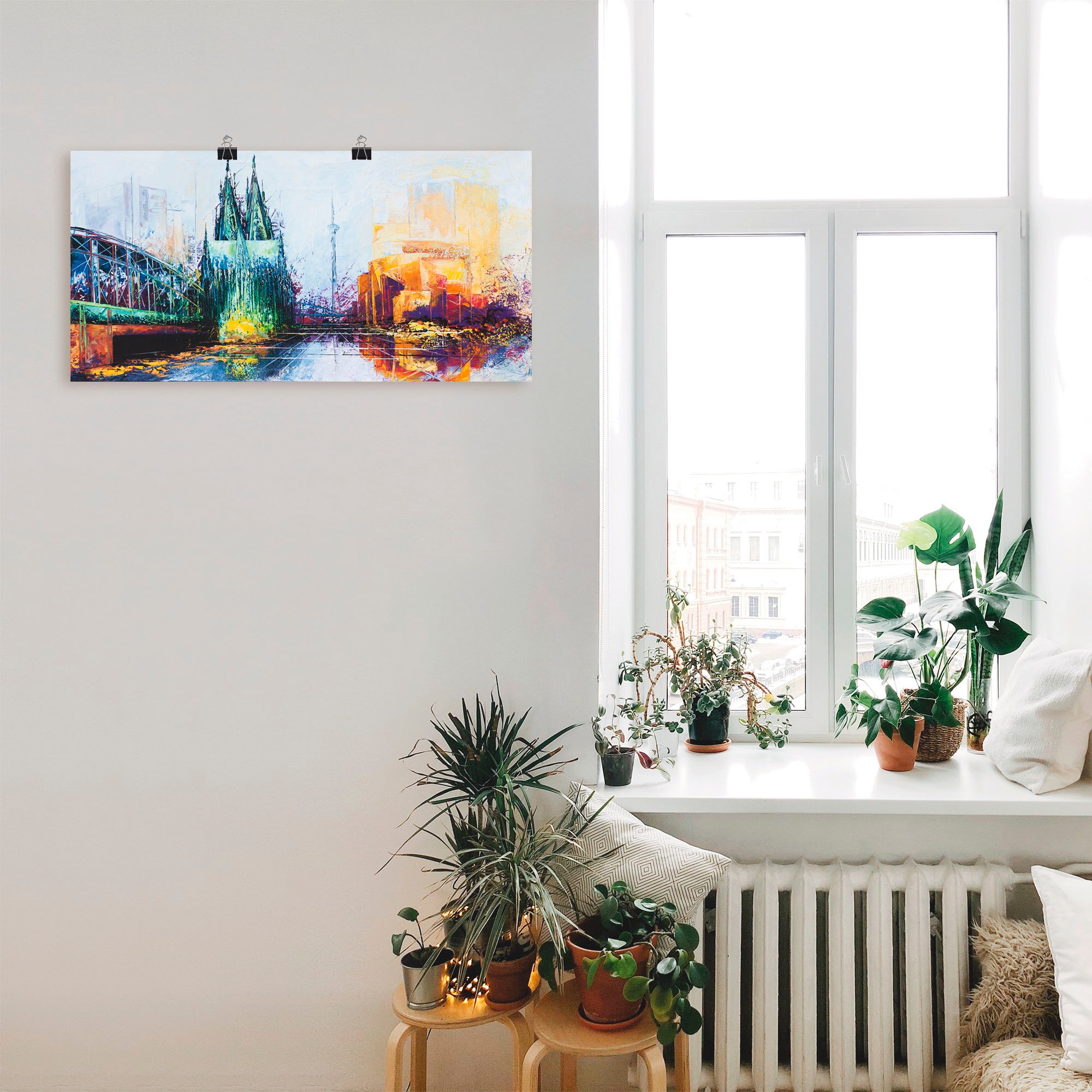 Artland Wandbild »Köln Skyline«, Deutschland, (1 St.), als Leinwandbild, Poster in verschied. Größen