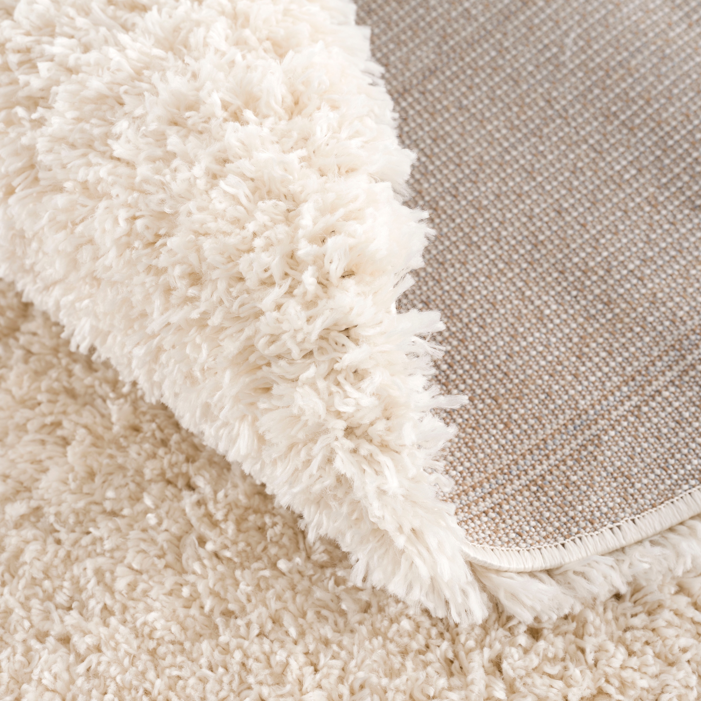 Sanat Hochflor-Teppich »Porto« rund 45 mm Höhe Wohnzimmer, Langflor, Shaggy Teppich