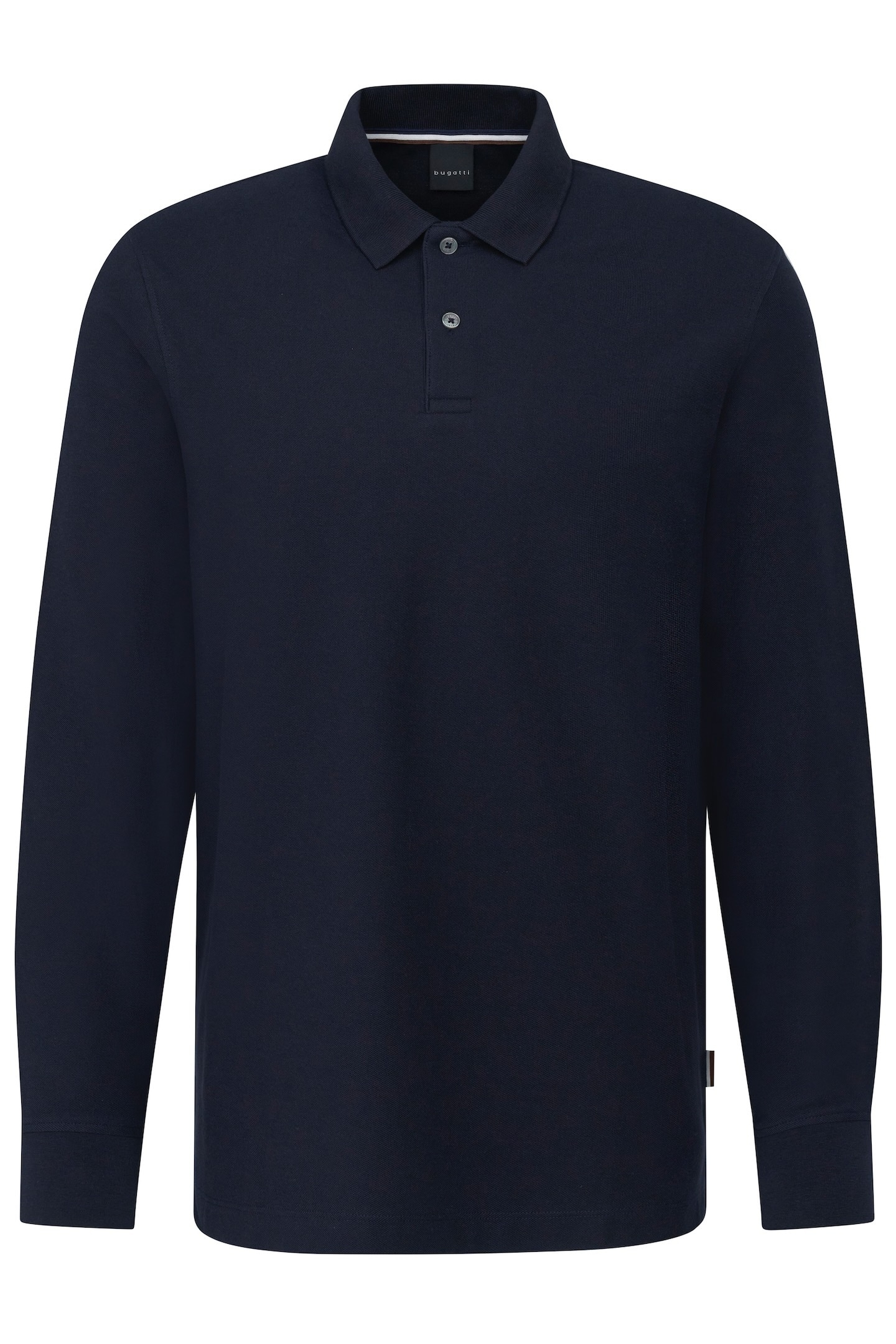 bugatti Langarm-Poloshirt, mit langen Ärmeln