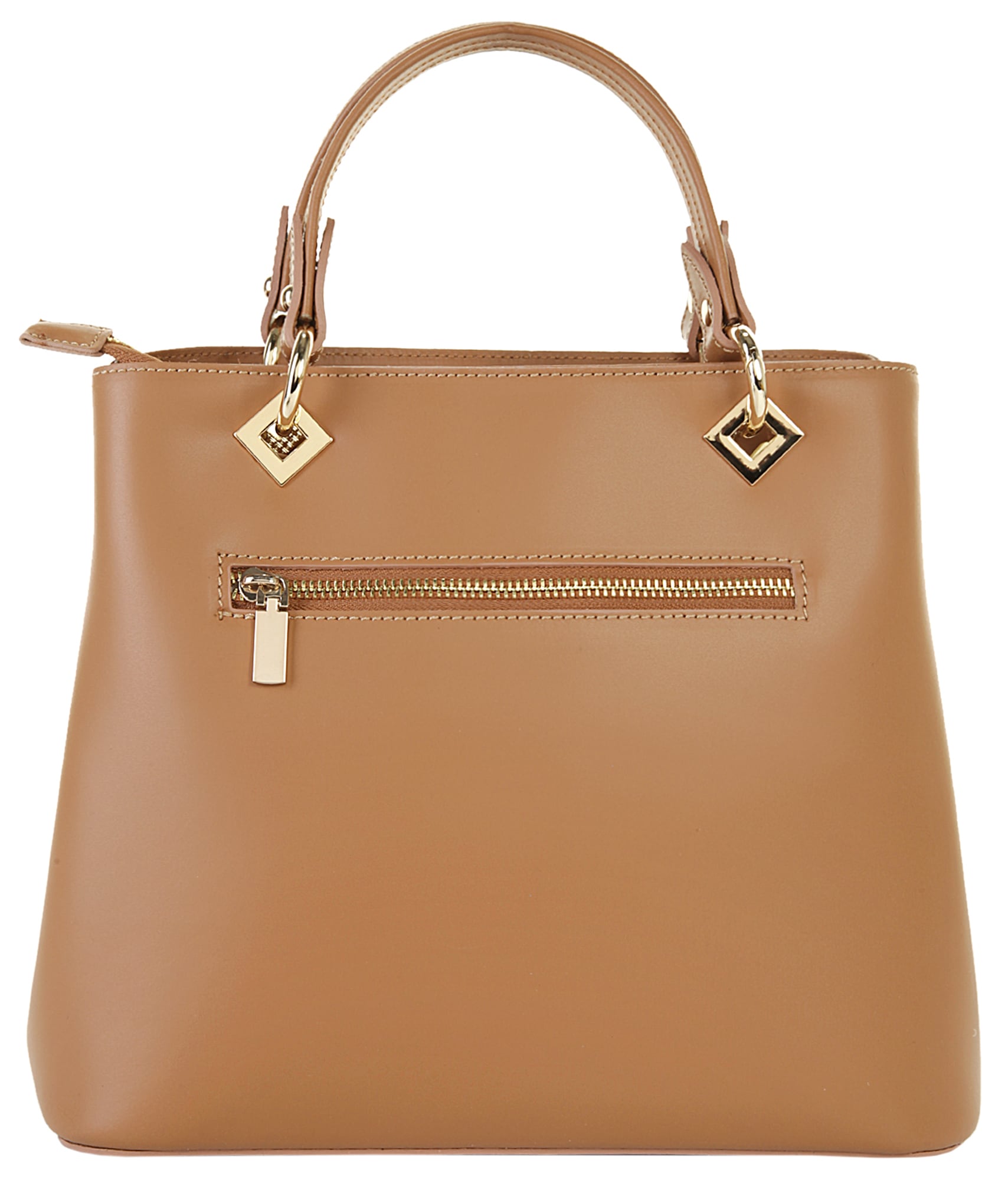 Cluty Henkeltasche, echt Leder, Made in Italy