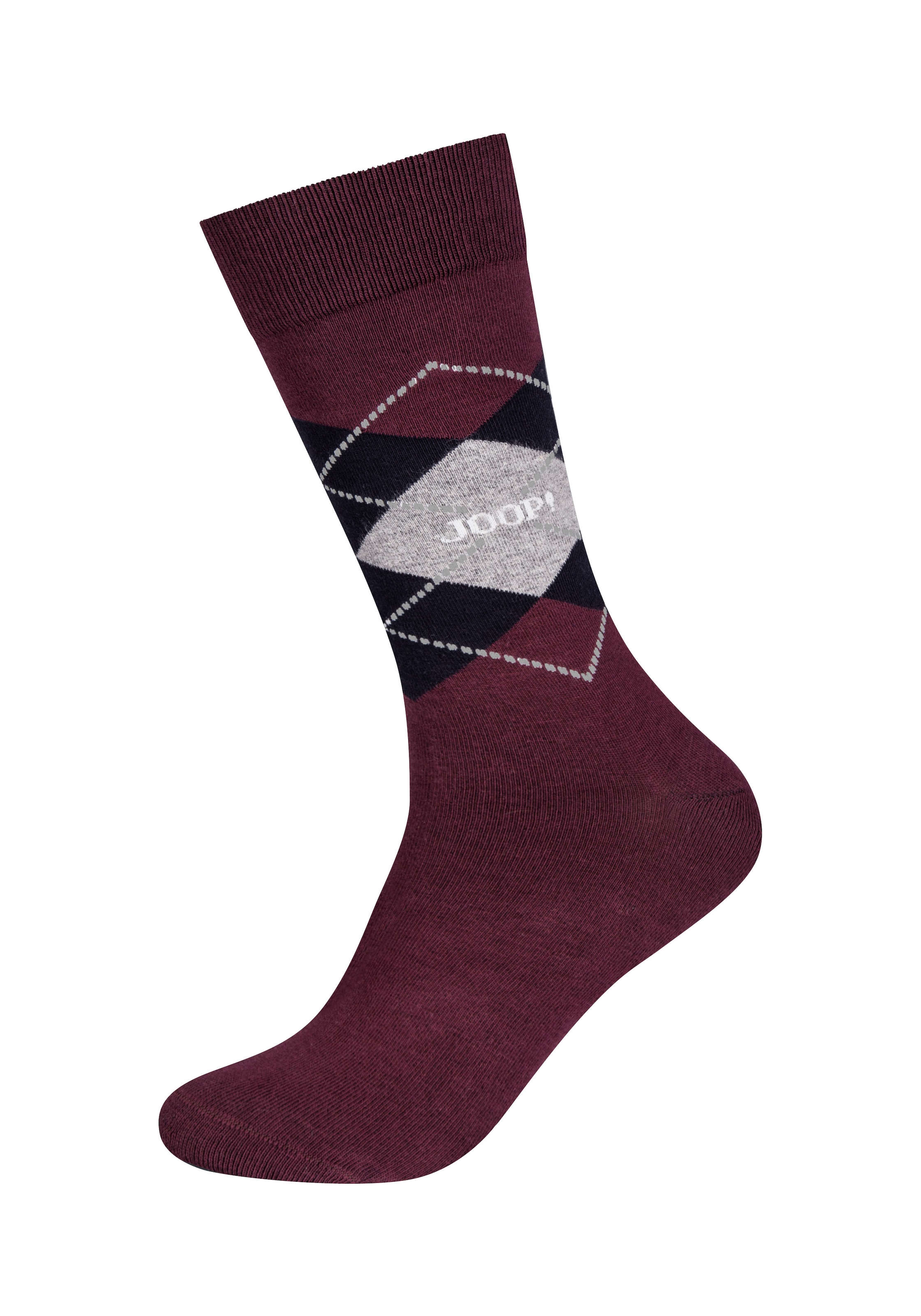 JOOP! Socken »premium essentials« 2 Paar,  Premium Qualität, verstärkte Ferse, verstärkte Zehen, Argyle Design