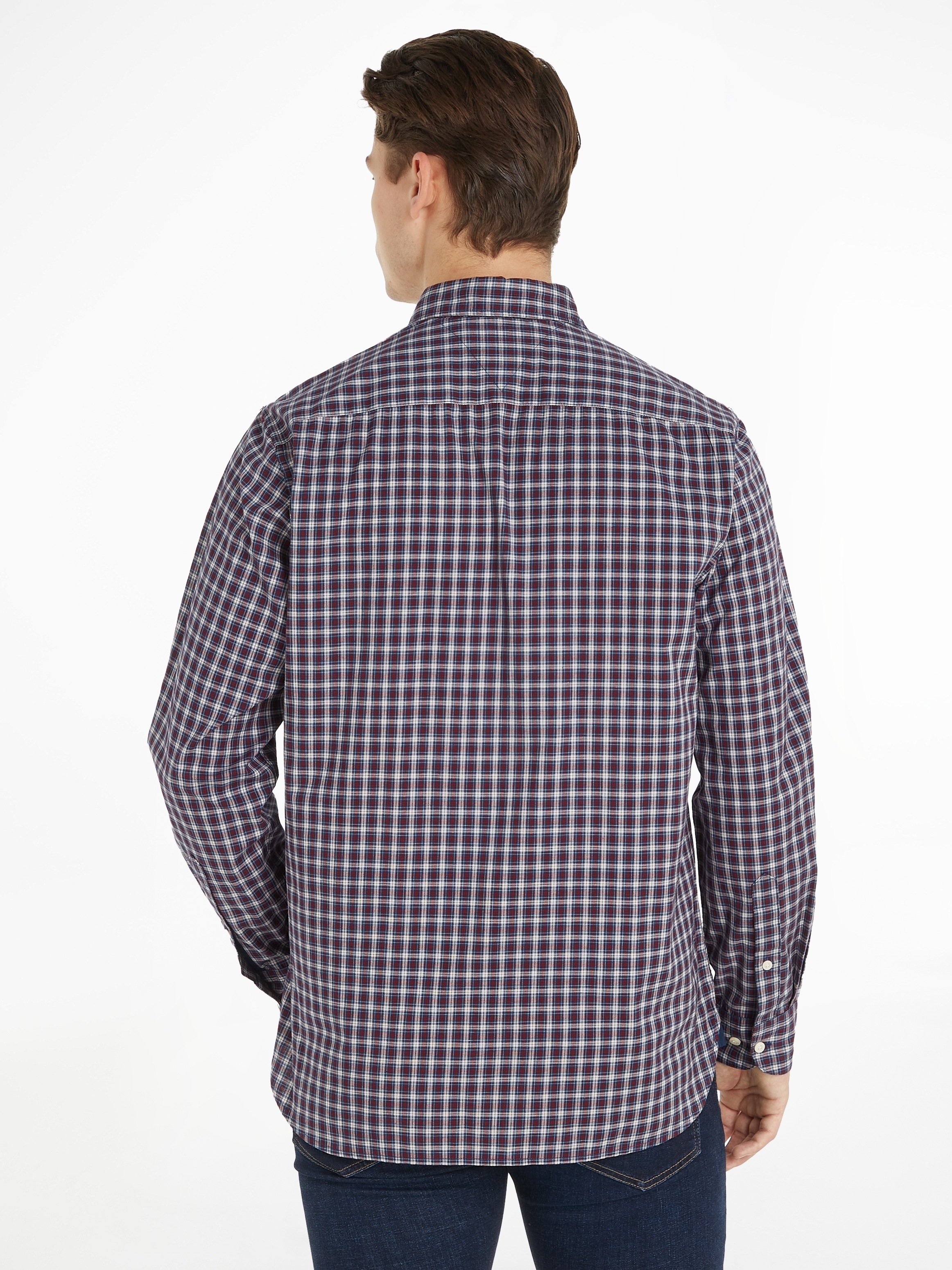 Tommy Hilfiger Karohemd »NAT. SOFT FLEX MINI TARTAN RF«