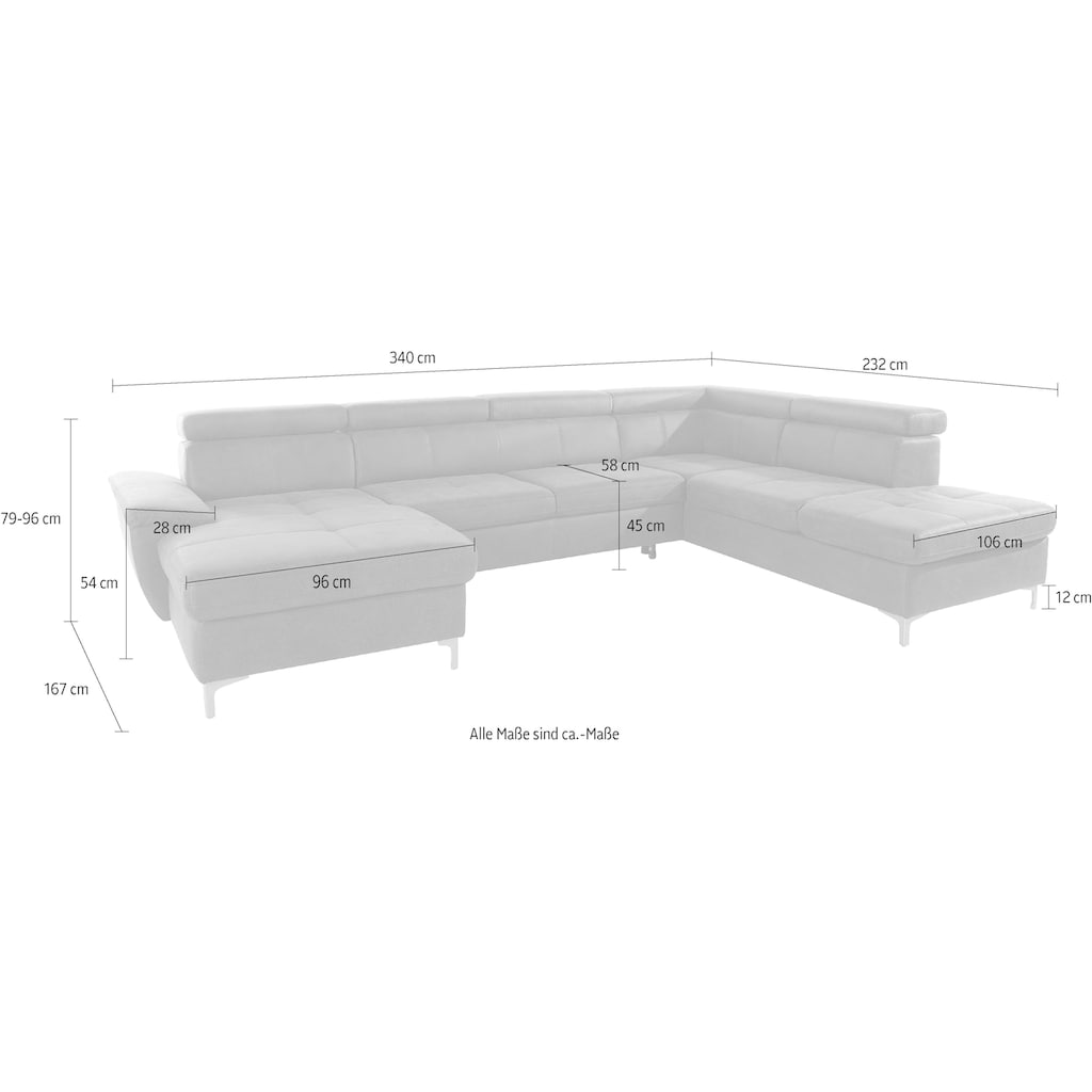 exxpo - sofa fashion Wohnlandschaft »Azzano«