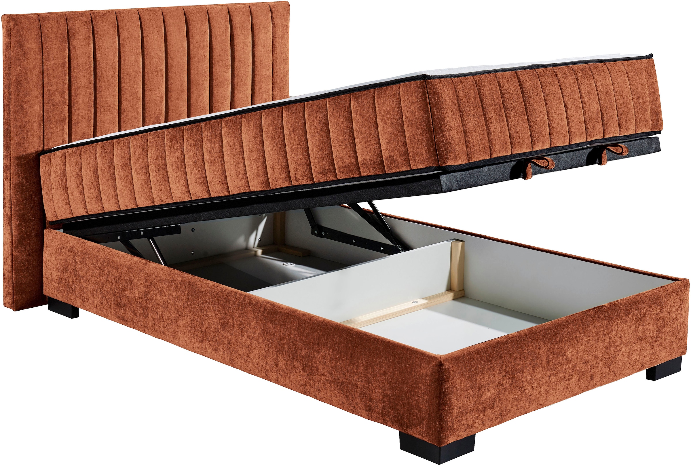 ED EXCITING DESIGN Boxbett »Nagol« mit Bettkasten, mit Wendematratze, erhältlich in verschiedenen Breiten