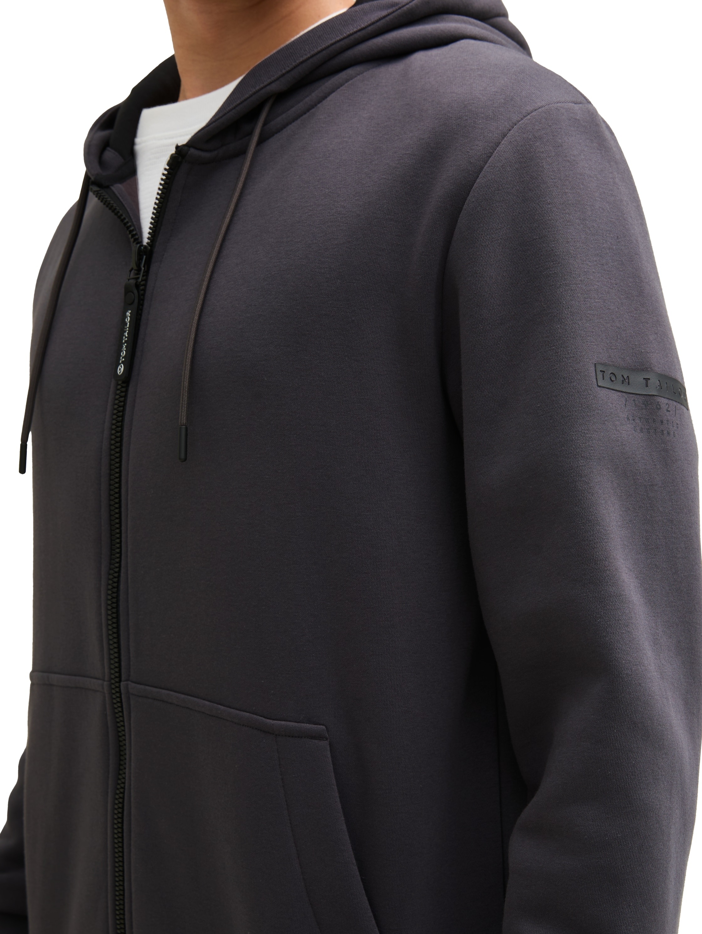 TOM TAILOR Kapuzensweatjacke, mit Kapuze