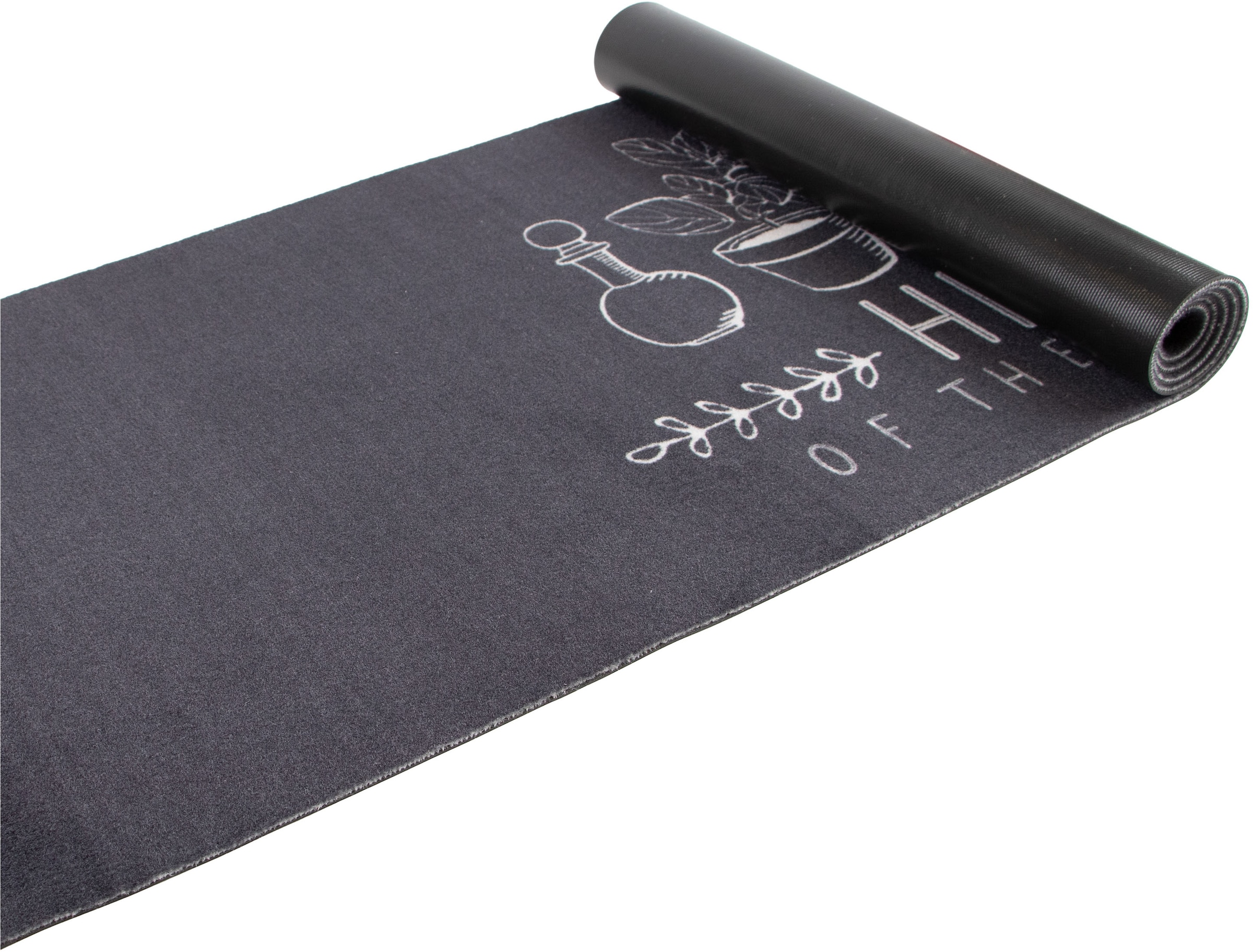 Primaflor-Ideen in Textil Küchenläufer »HEART OF THE KITCHEN, Made in Belgium« rechteckig 6,5 mm Höhe mit Schriftzug, Größe 50x150 cm, rutschhemmend