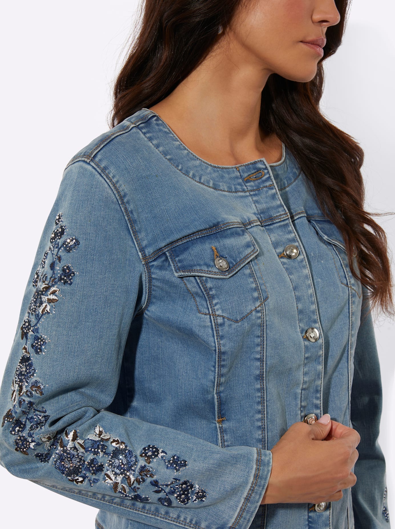 creation L Jeansblazer »Lyocell-Baumwoll-Jeansblazer«