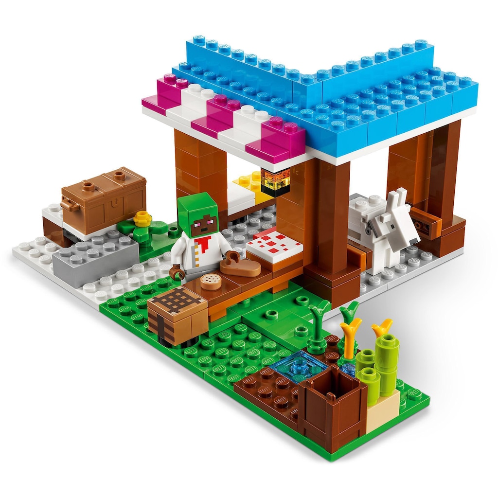 LEGO® Konstruktionsspielsteine »Die Bäckerei (21184), LEGO® Minecraft«, (154 St.), Made in Europe